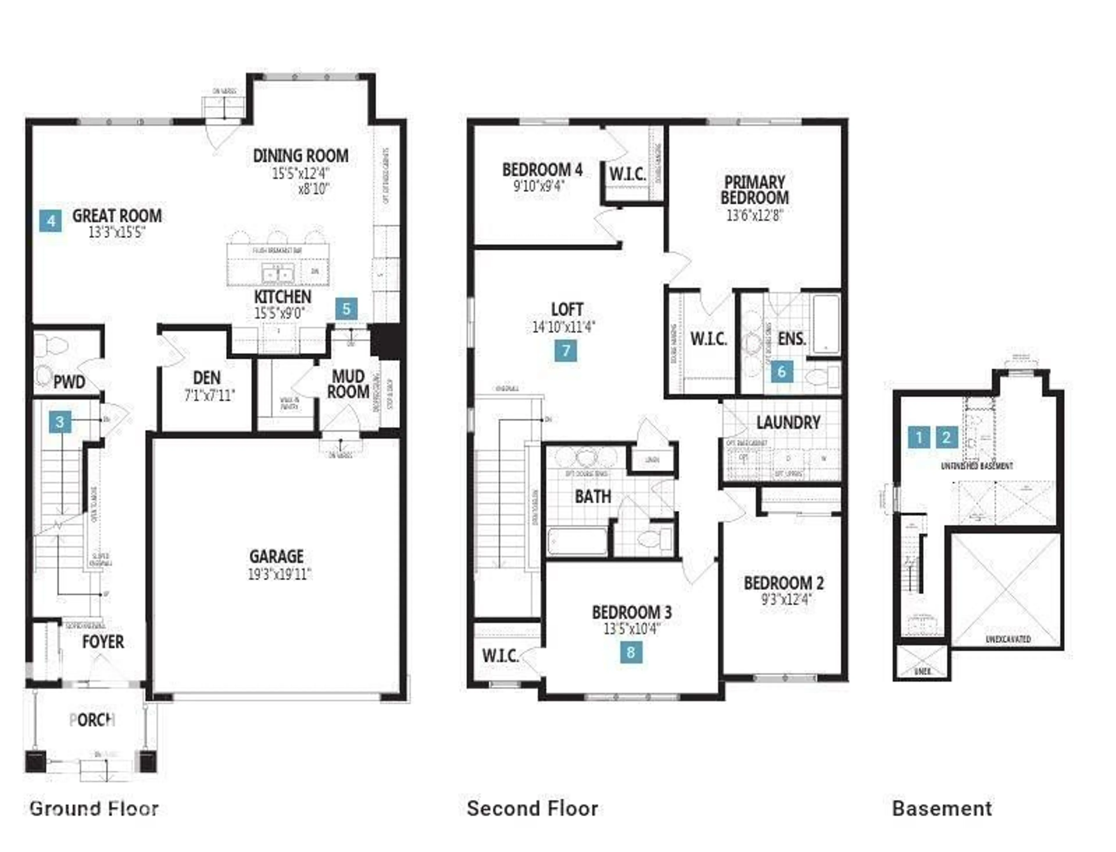 Floor plan for 1030 CORNERSTONE WY, Sherwood Park Alberta T8H3B4