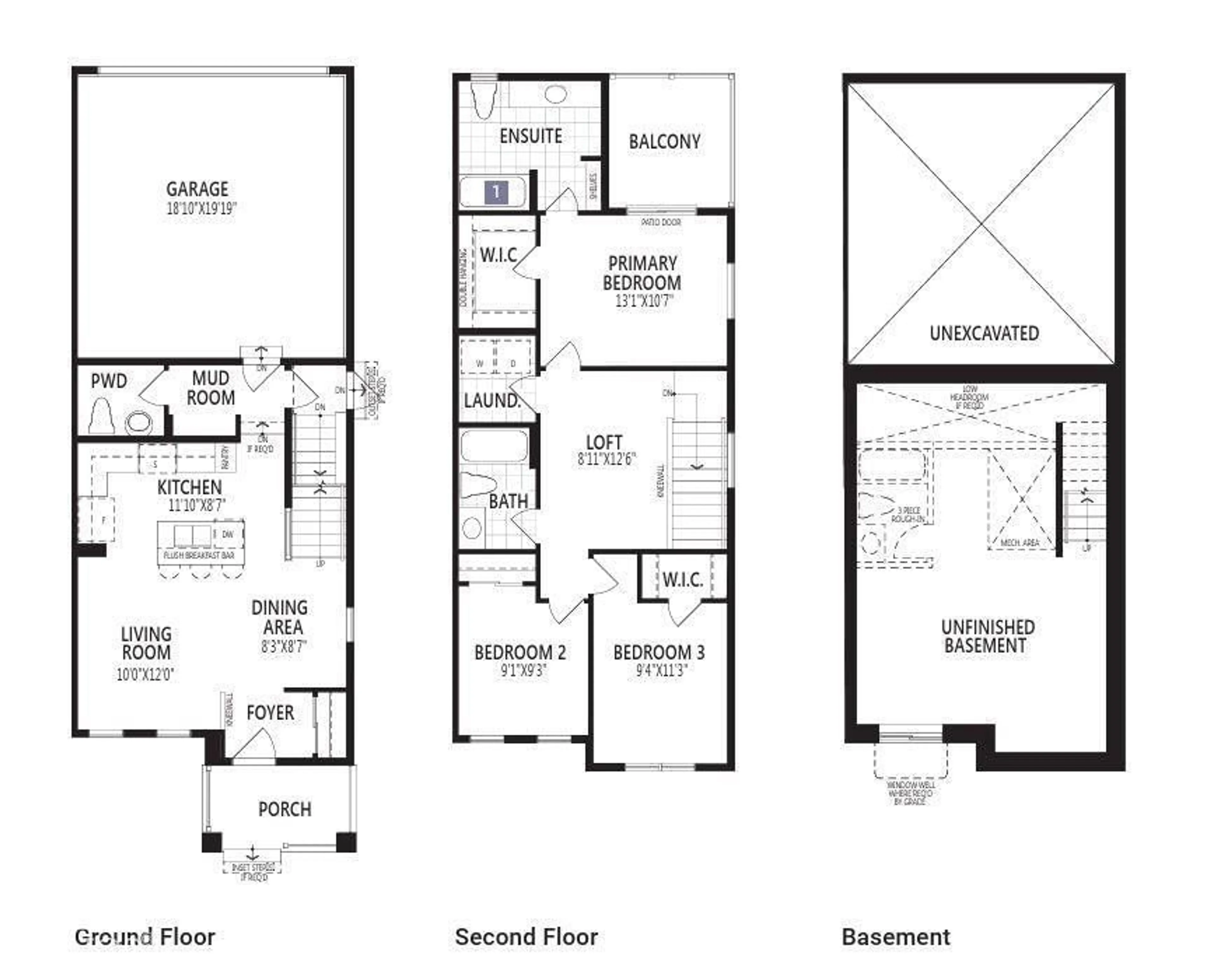 Floor plan for 1041 HEARTHSTONE BV, Sherwood Park Alberta T8H3B3
