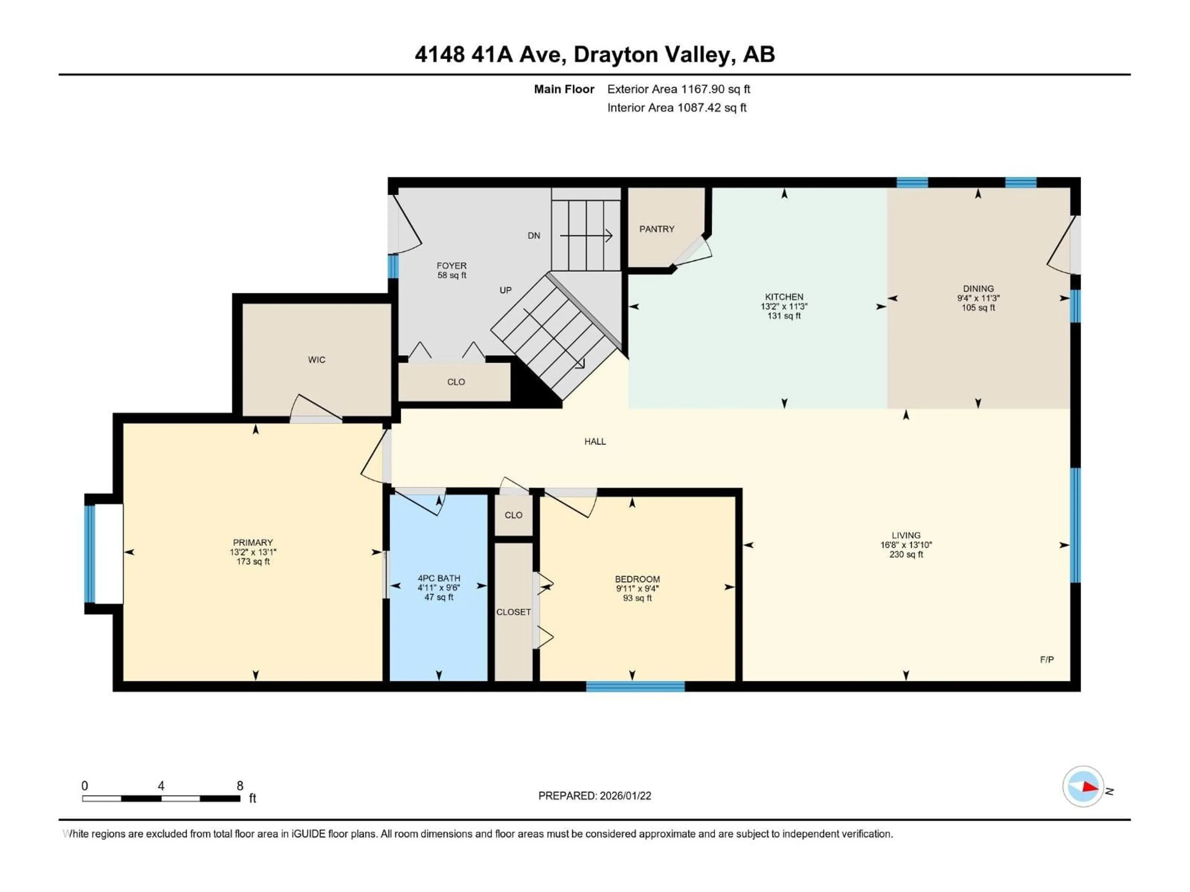 Floor plan for 4148 41A ST, Drayton Valley Alberta T7A0B4