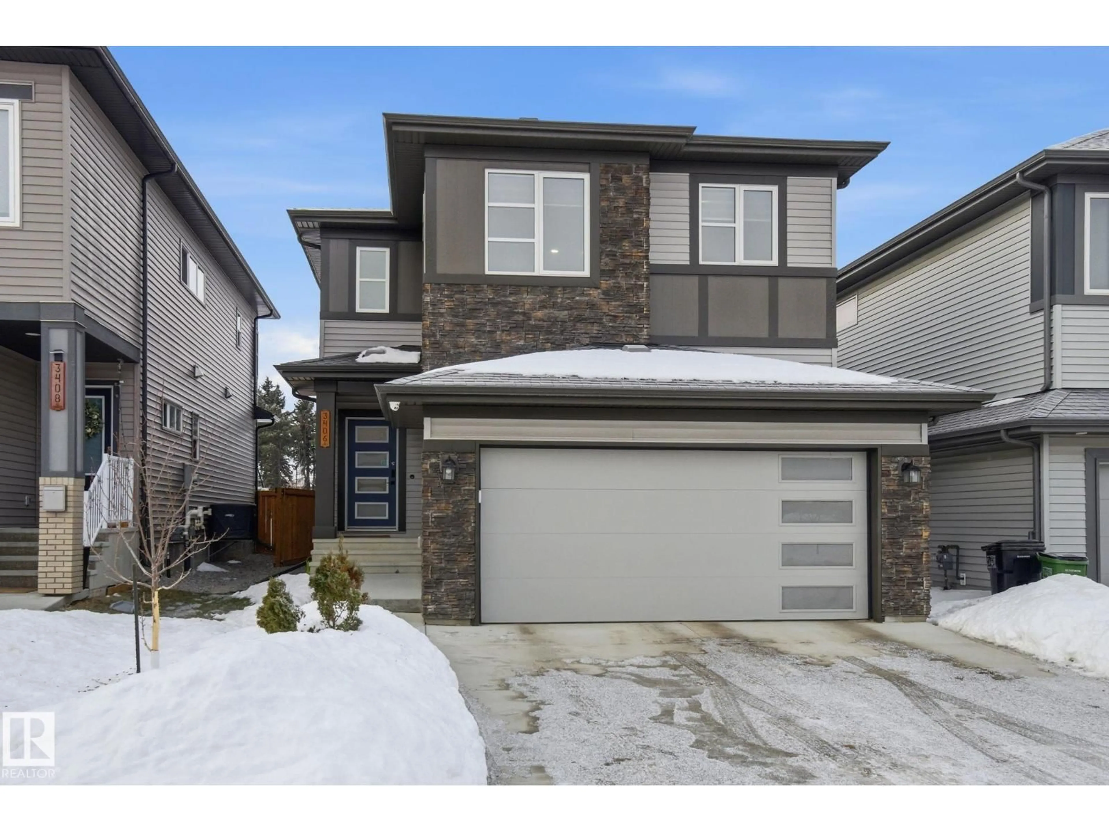 Home with brick exterior material, street for 3406 CHECKNITA TC, Edmonton Alberta T6W4H6