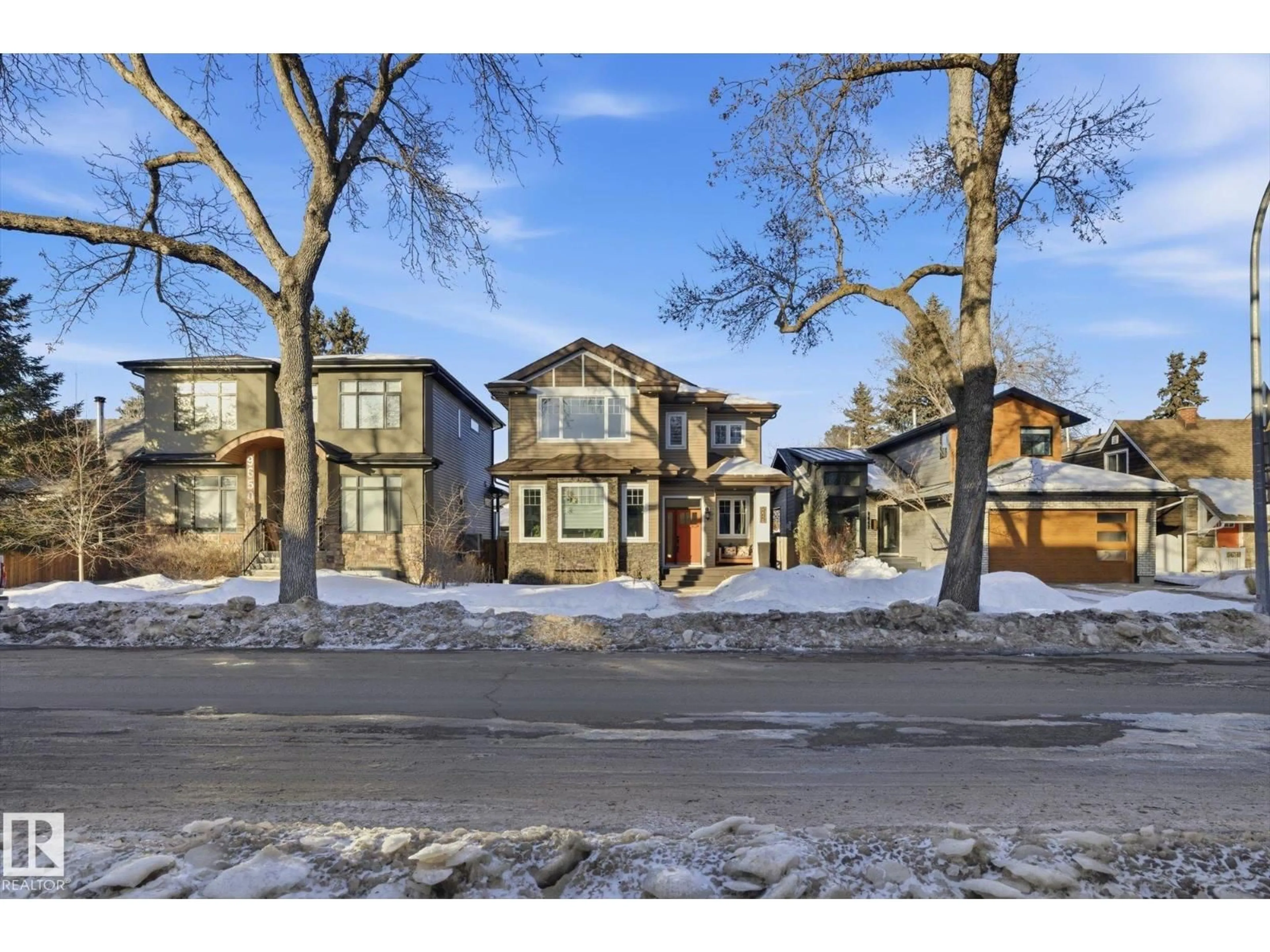 Home with brick exterior material, street for 9646 79 AV, Edmonton Alberta T6C0S2