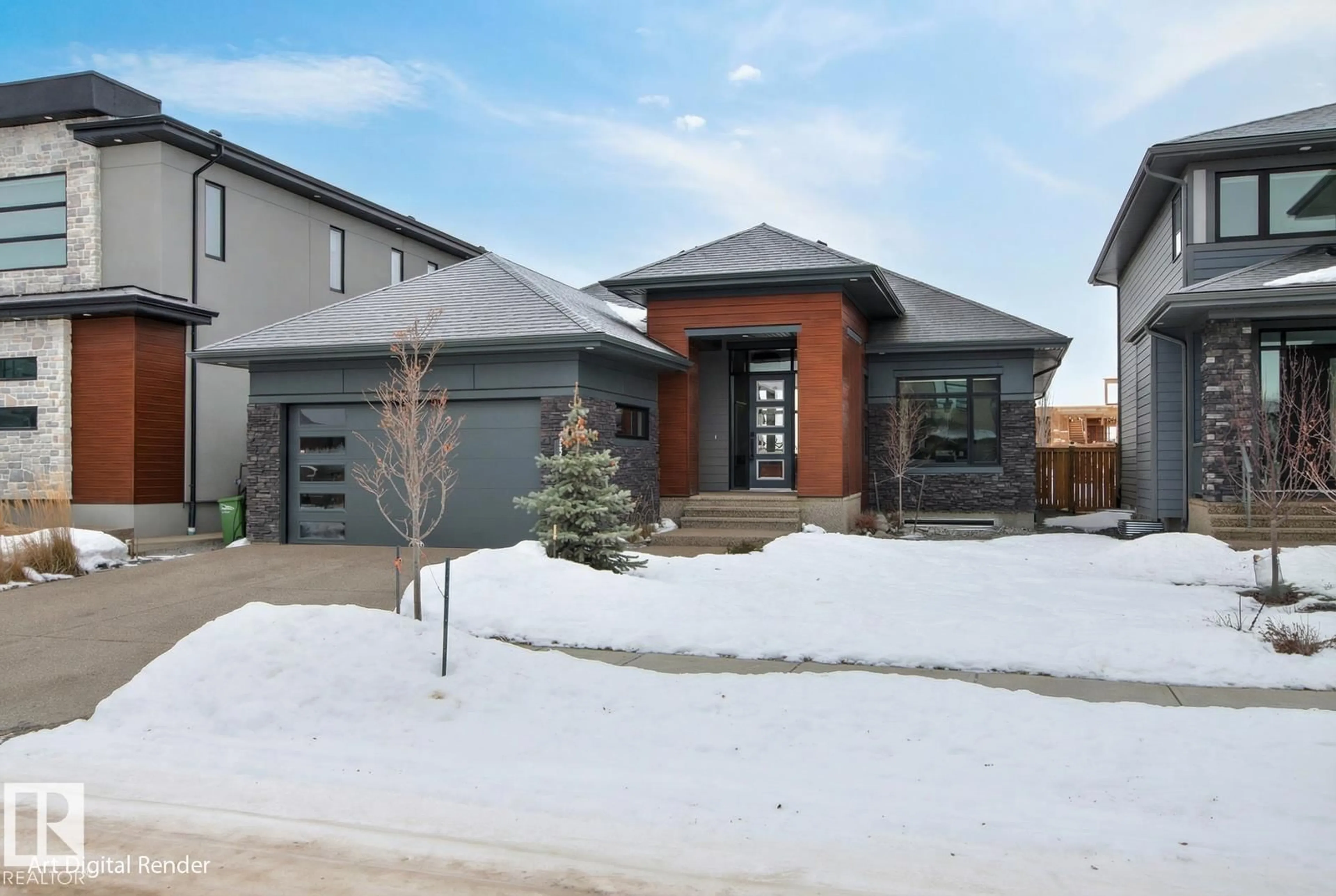 Home with brick exterior material, street for 4832 KNIGHT CR, Edmonton Alberta T6W5A2