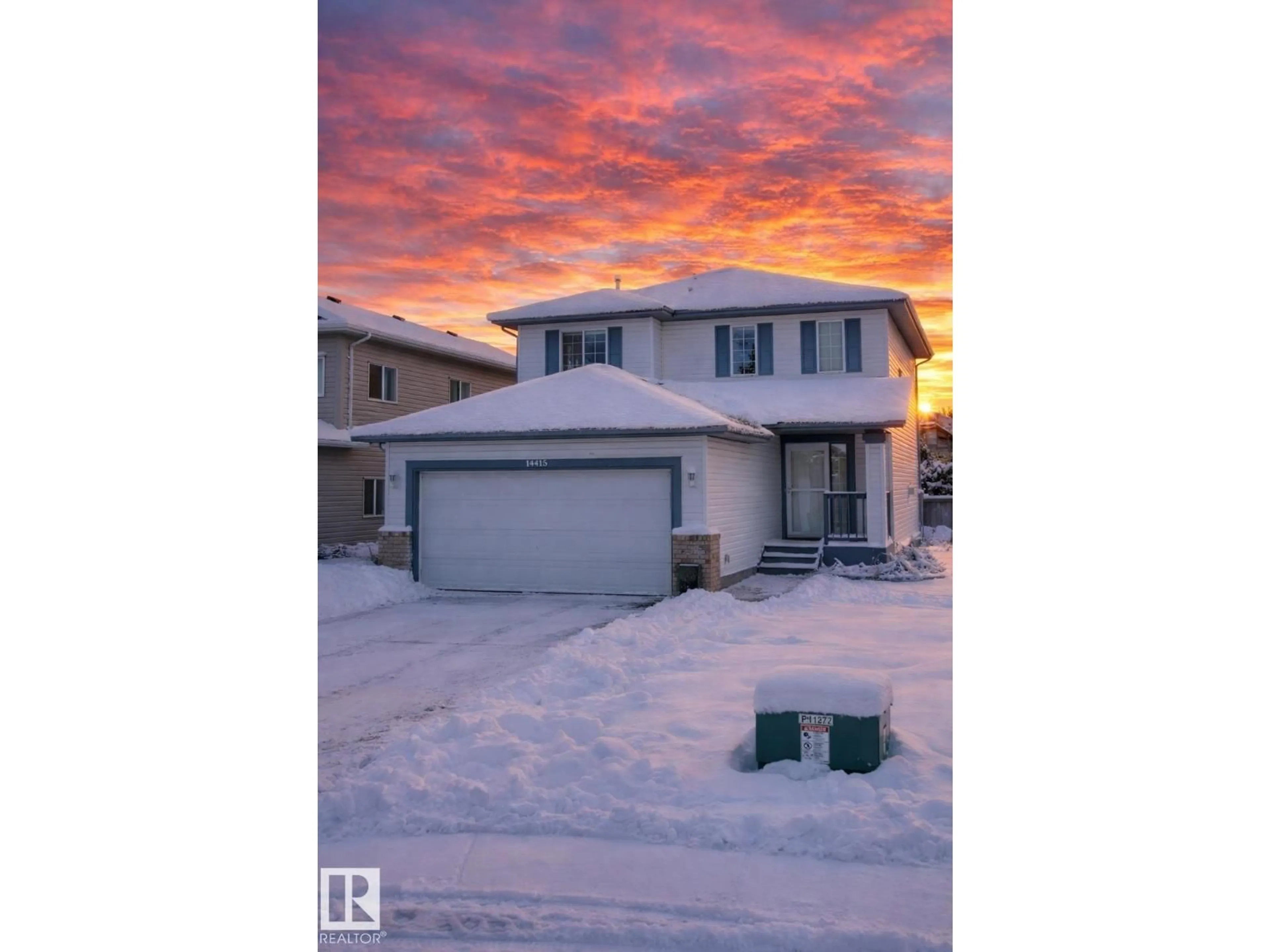 A pic from outside/outdoor area/front of a property/back of a property/a pic from drone, street for NW - 14415 131 ST, Edmonton Alberta T6V1G8