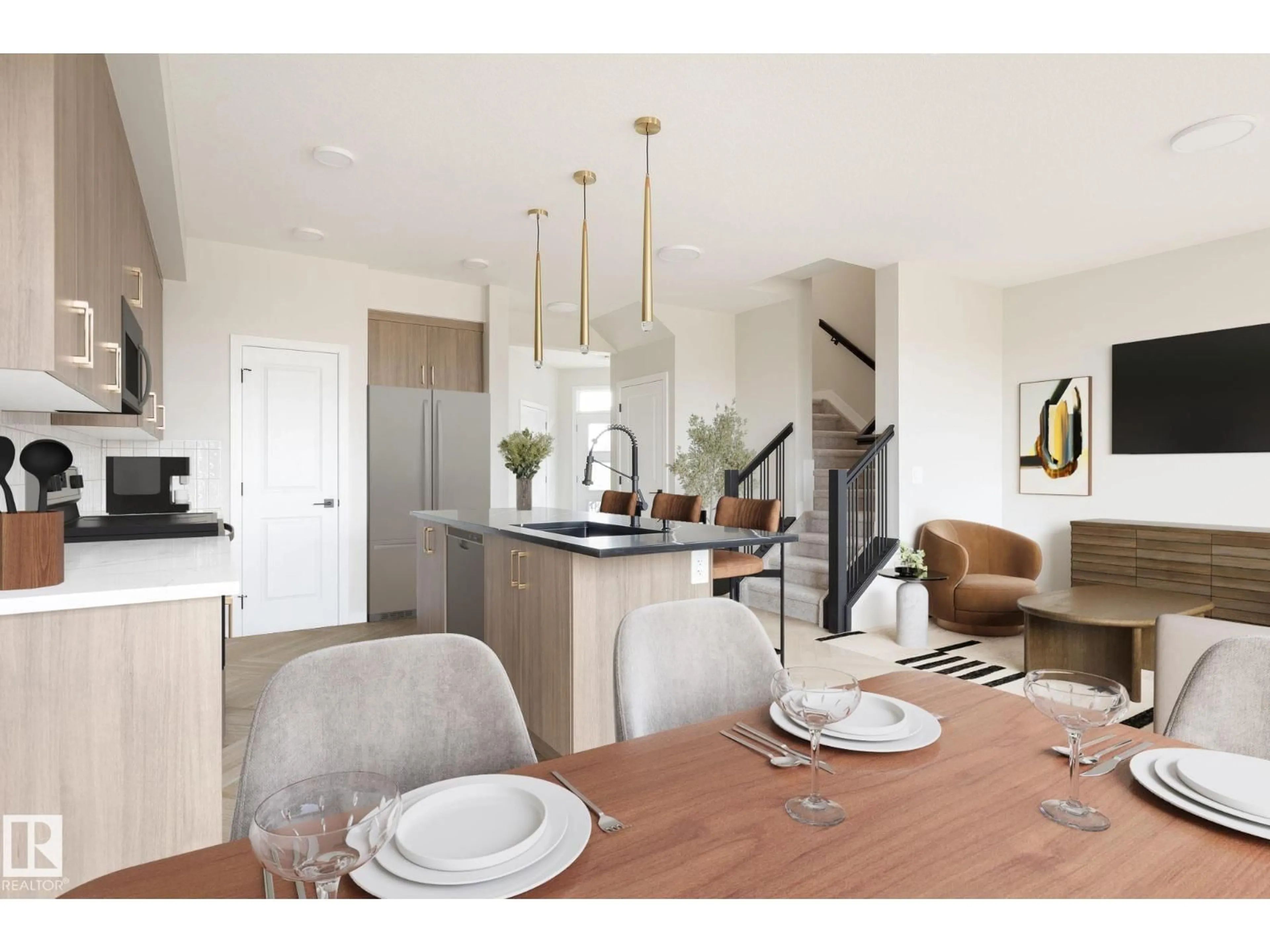 Open concept kitchen, unknown for 160 CATRIA PT, Sherwood Park Alberta T8H3B1