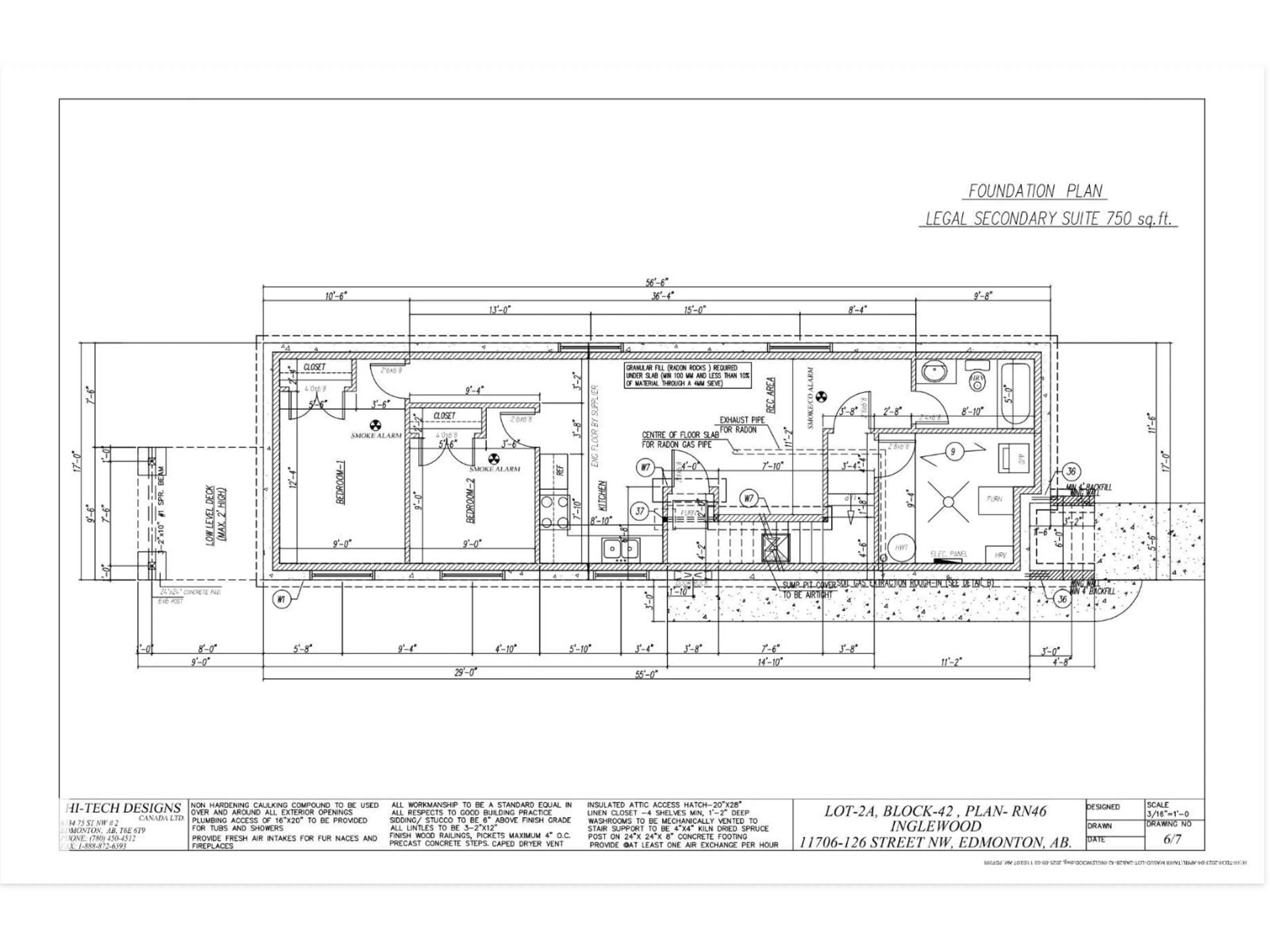 Floor plan for NW - 11706 126 ST, Edmonton Alberta T5M0S2