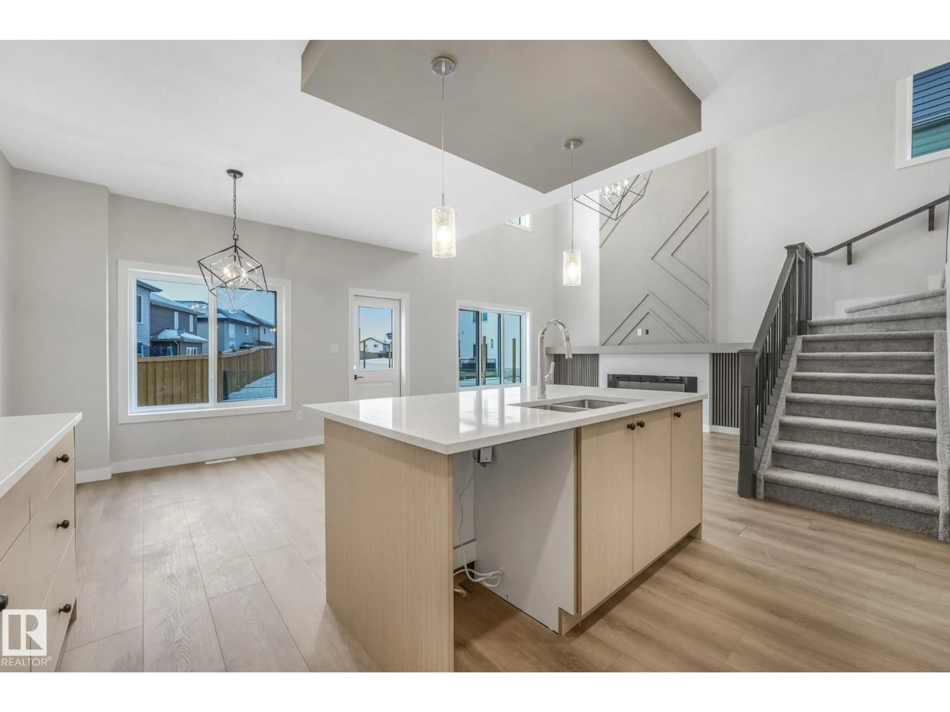 Open concept kitchen, unknown for 8 DALQUIST BAY, Leduc Alberta T9E1N7