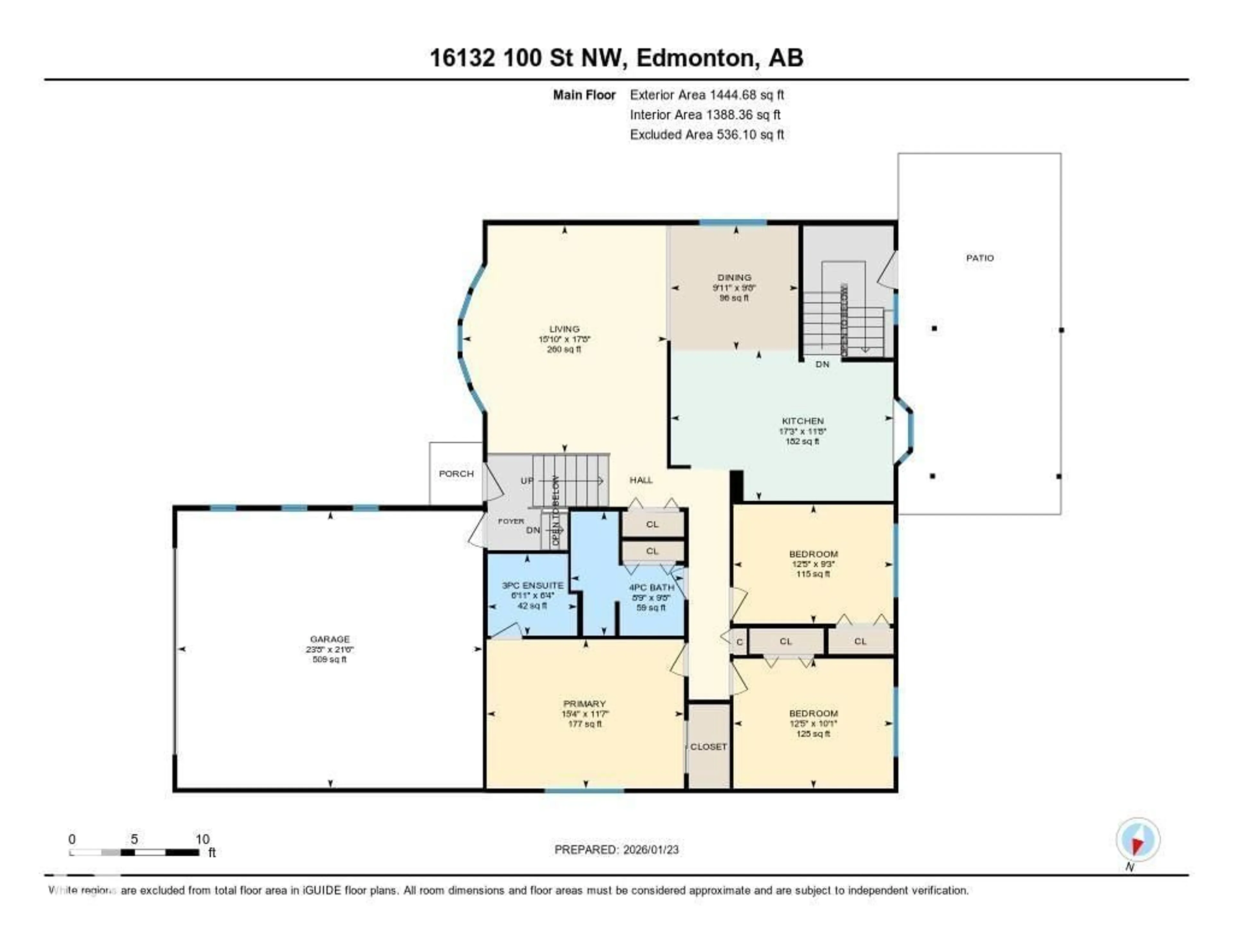 Floor plan for 16132 100 ST, Edmonton Alberta T5X4R7