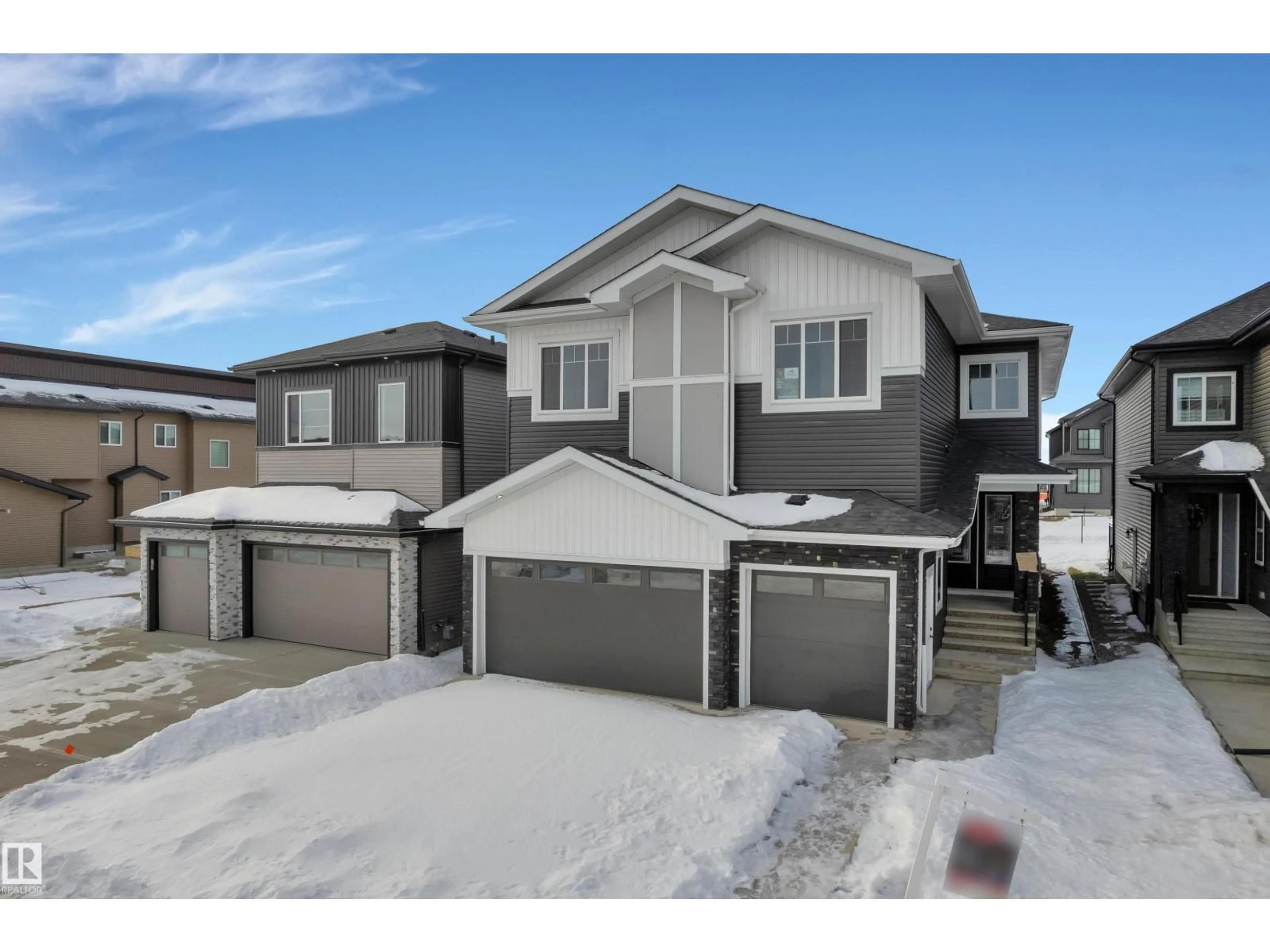 A pic from outside/outdoor area/front of a property/back of a property/a pic from drone, street for 4008 40 ST, Beaumont Alberta T4X3B6