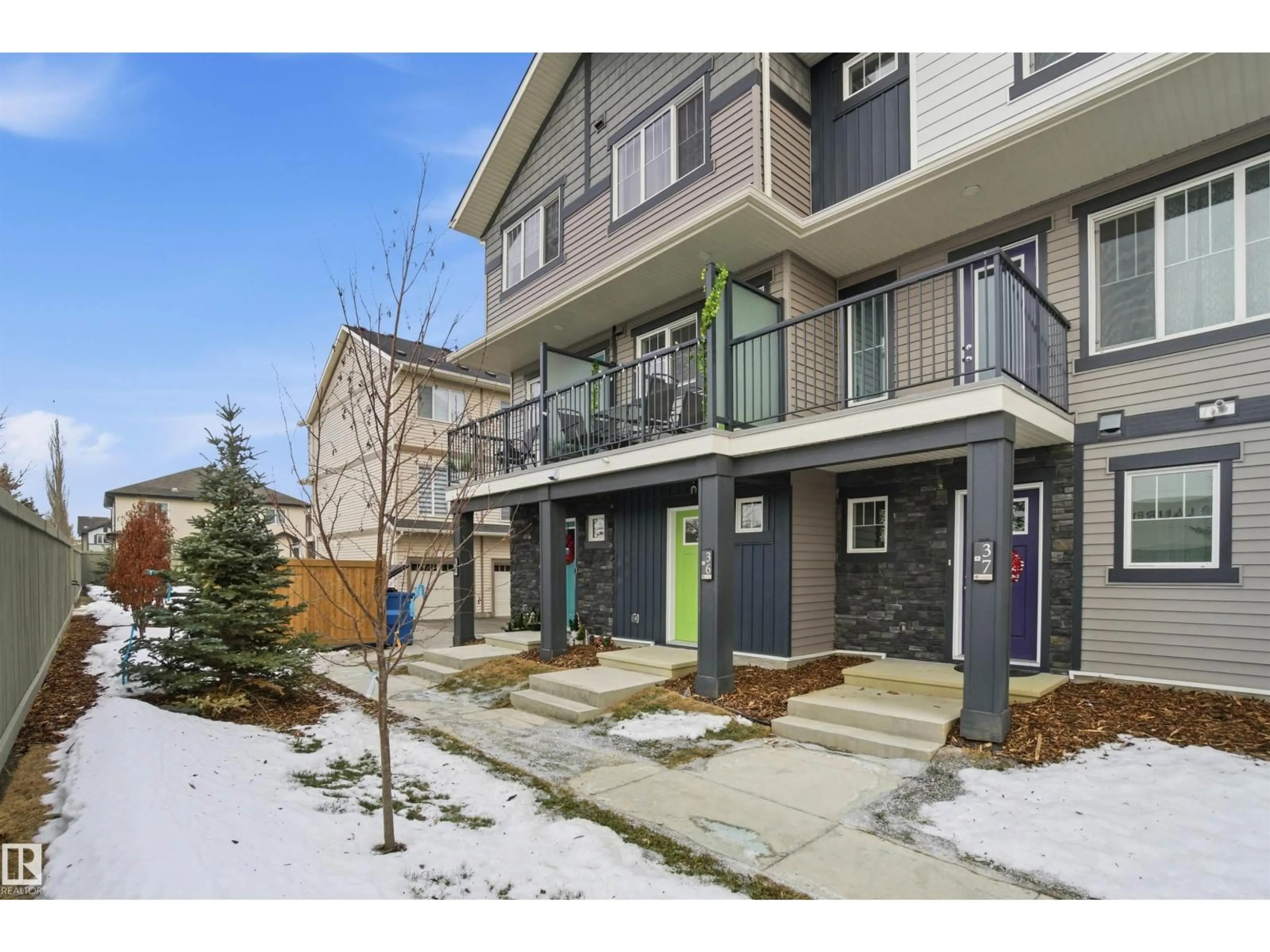 Patio, street for #36 - 1530 TAMARACK BV, Edmonton Alberta T6T2E6