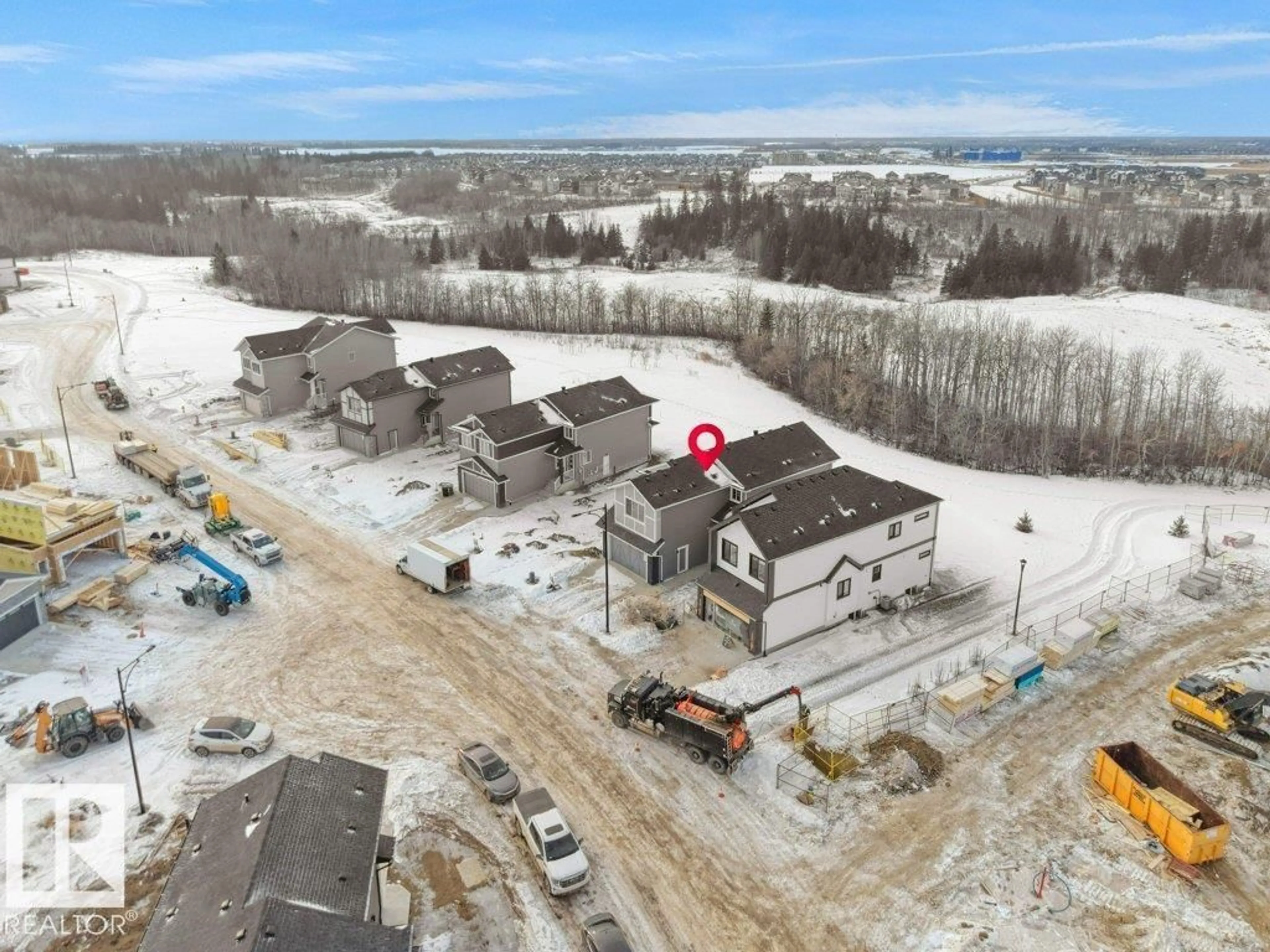 A pic from outside/outdoor area/front of a property/back of a property/a pic from drone, building for 3282 CHERNOWSKI WAY, Edmonton Alberta T6W5H2