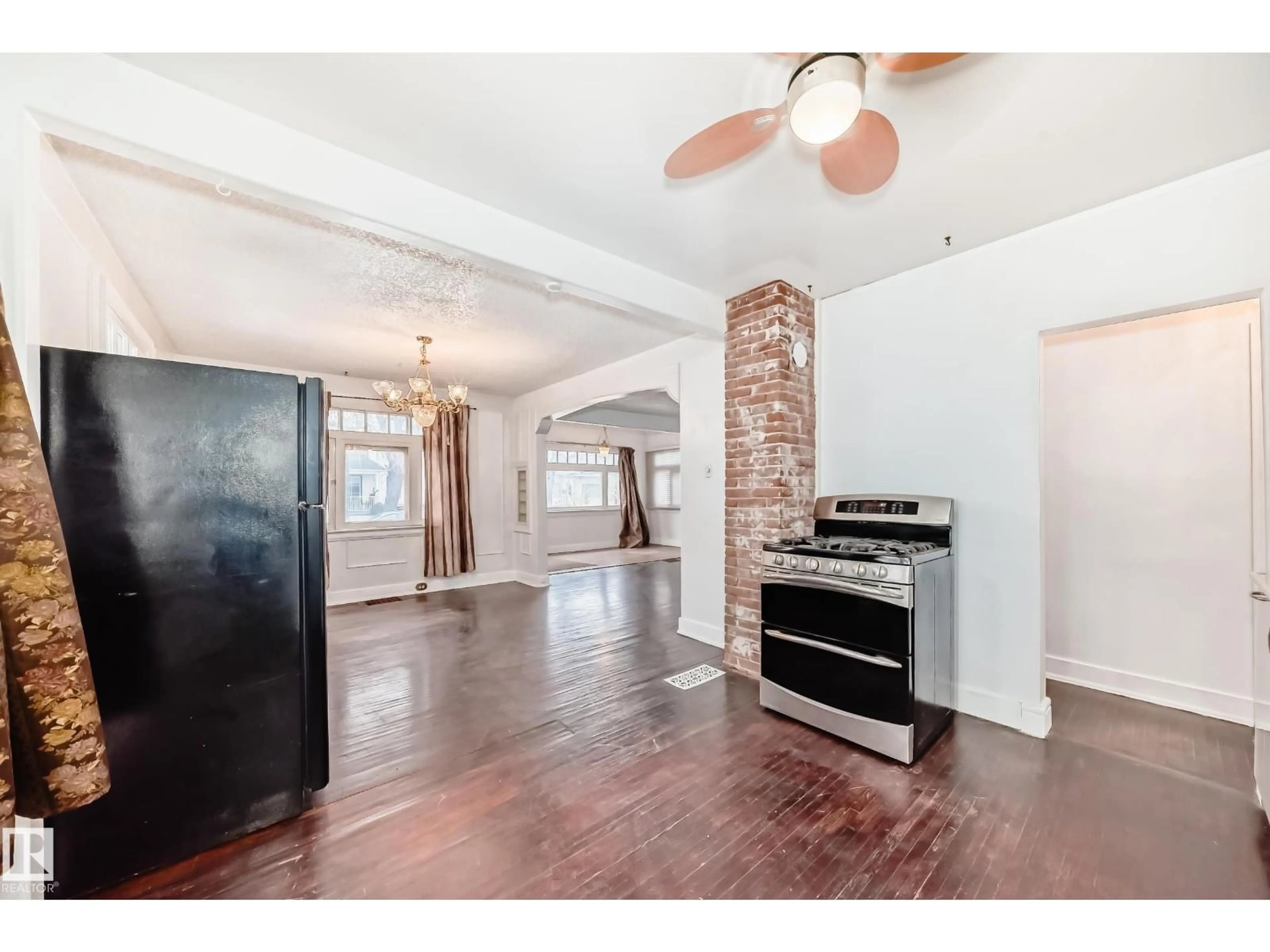 Open concept kitchen, unknown for NW - 11619 96 ST, Edmonton Alberta T5G1T8