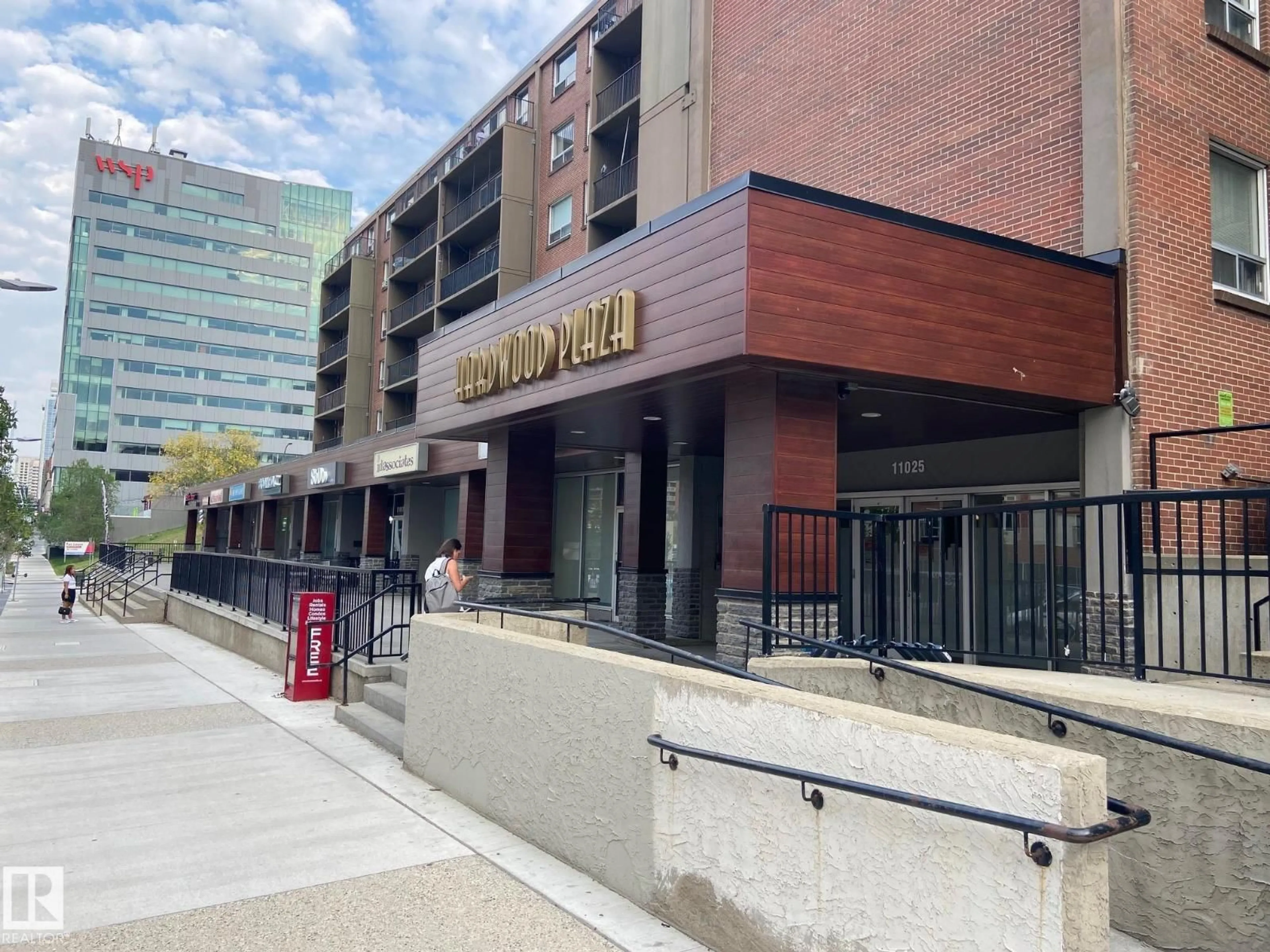 Indoor foyer for #108 - 11025 JASPER AV, Edmonton Alberta T5K0K7