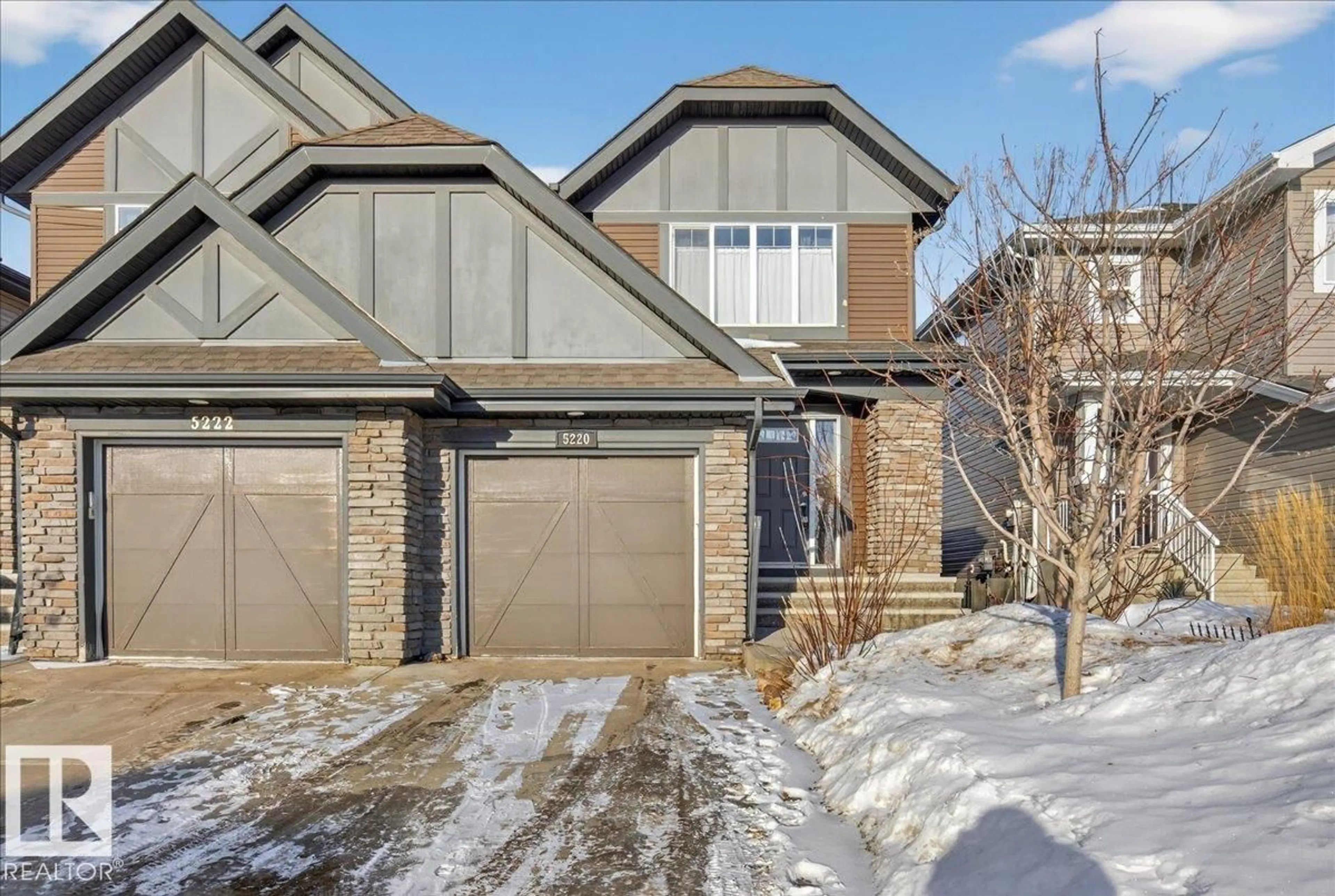 Home with brick exterior material, street for SW - 5220 20 AV, Edmonton Alberta T6X1V6