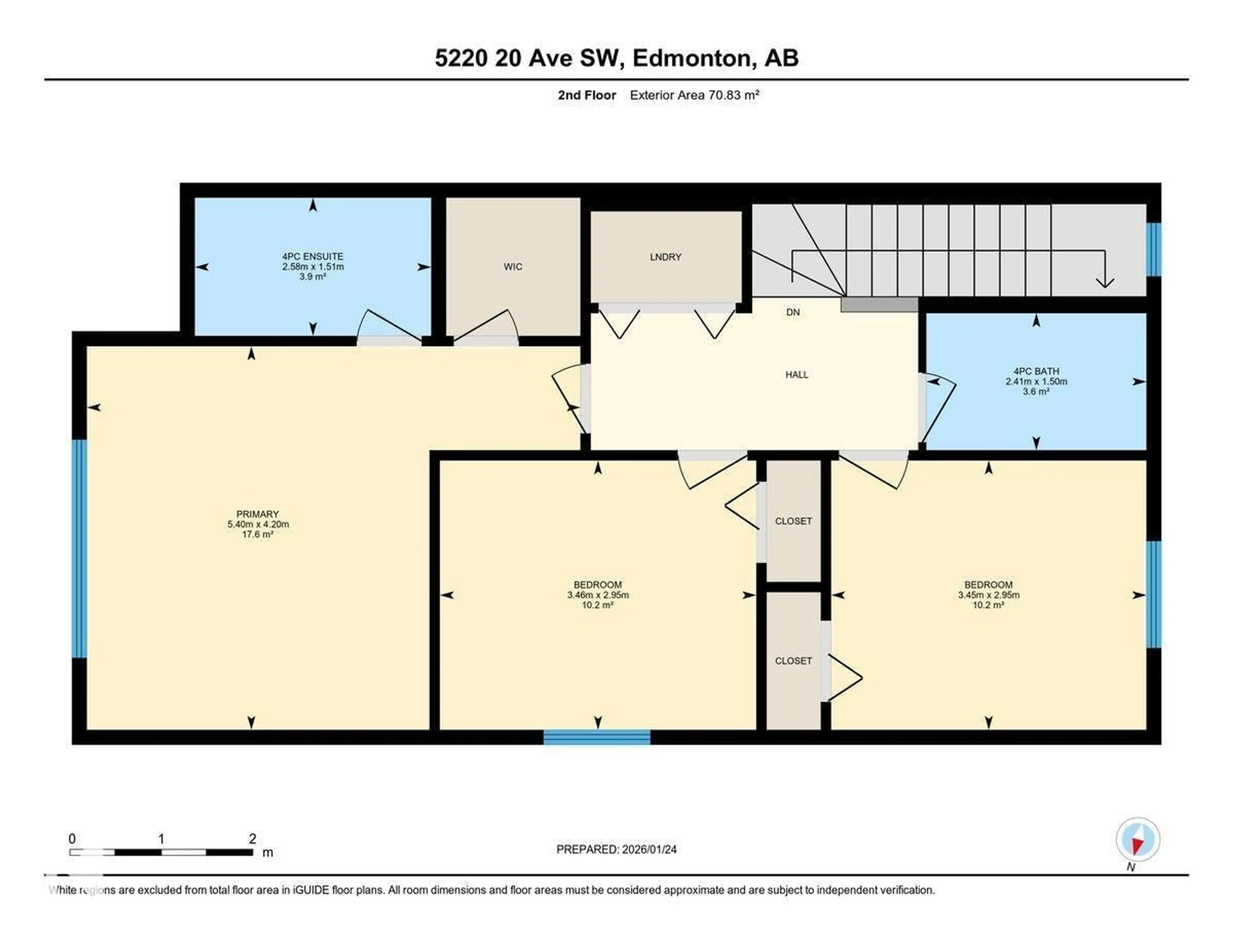 Floor plan for SW - 5220 20 AV, Edmonton Alberta T6X1V6
