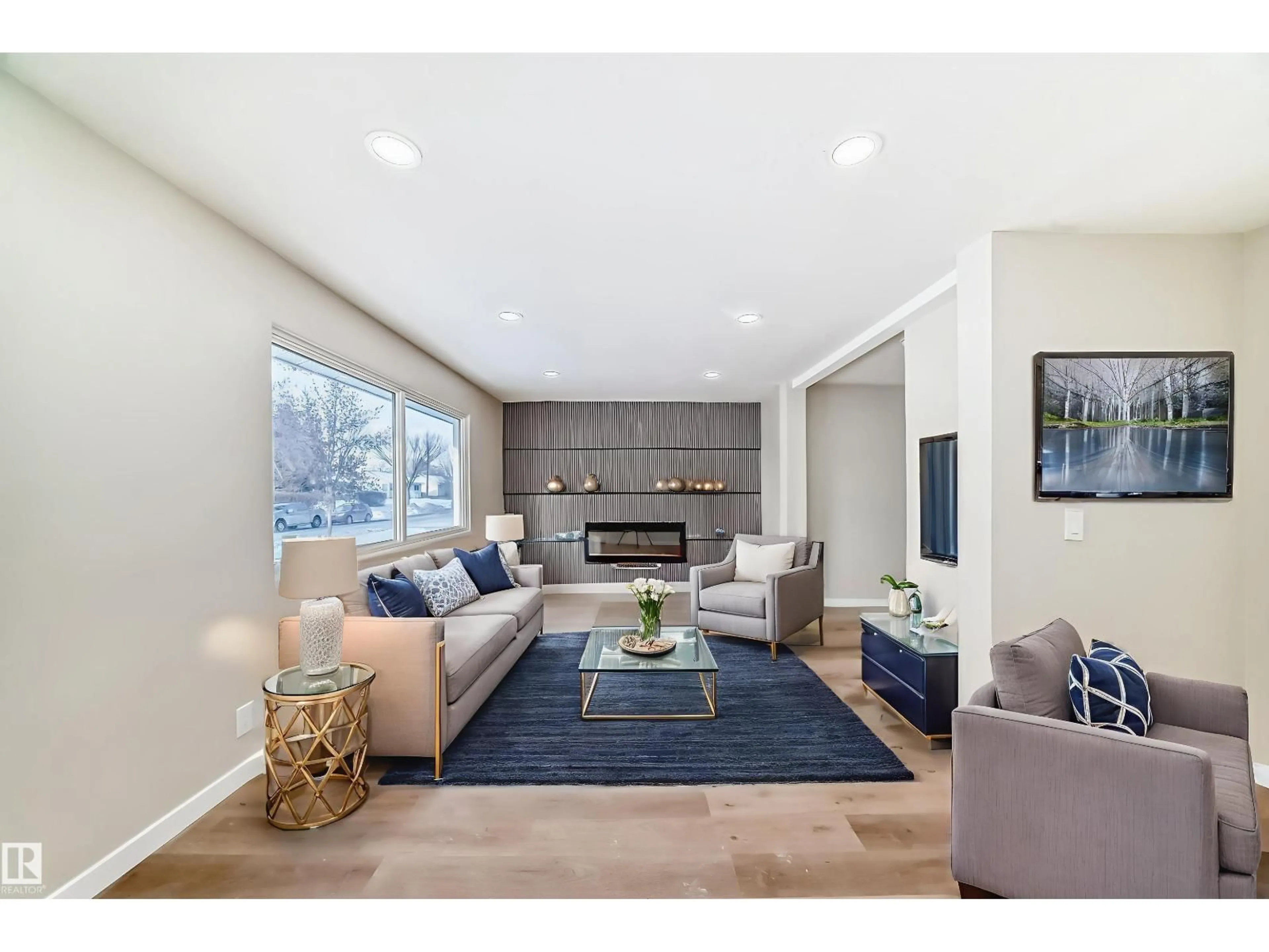 Living room with furniture, unknown for NW - 12423 141 ST, Edmonton Alberta T5L2G4