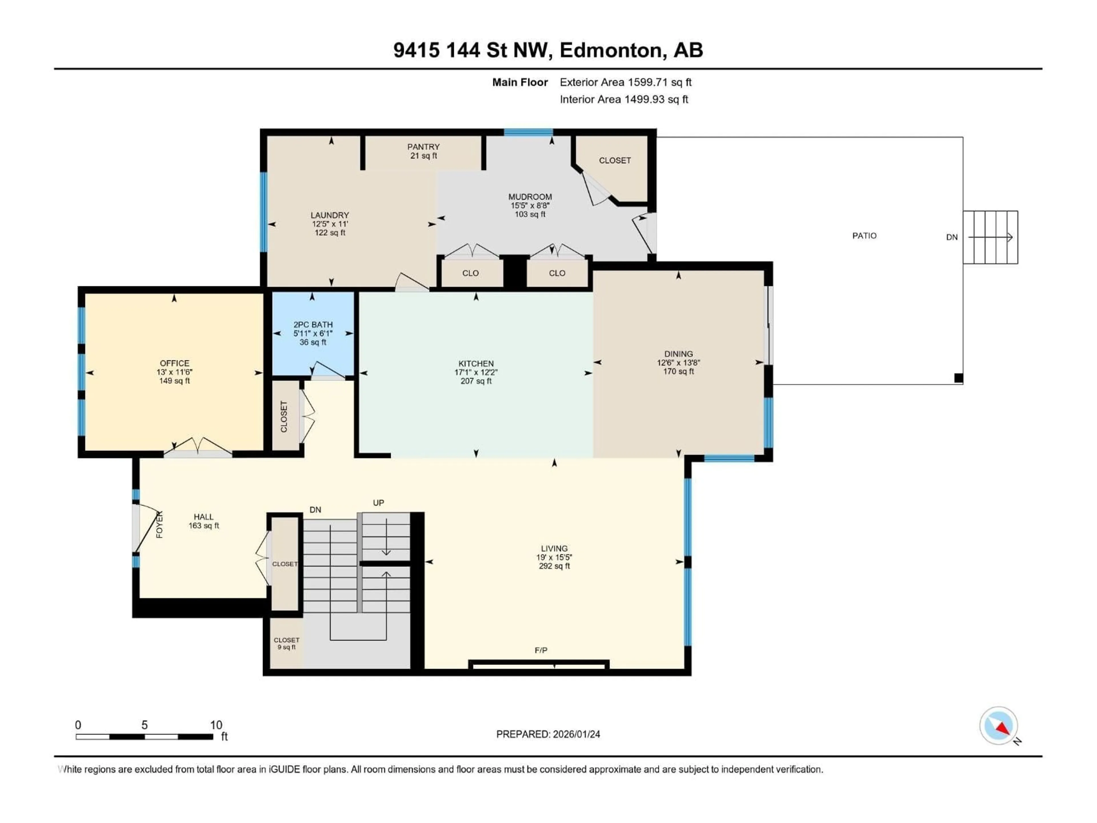 Floor plan for 9415 144 ST, Edmonton Alberta T5R0R8