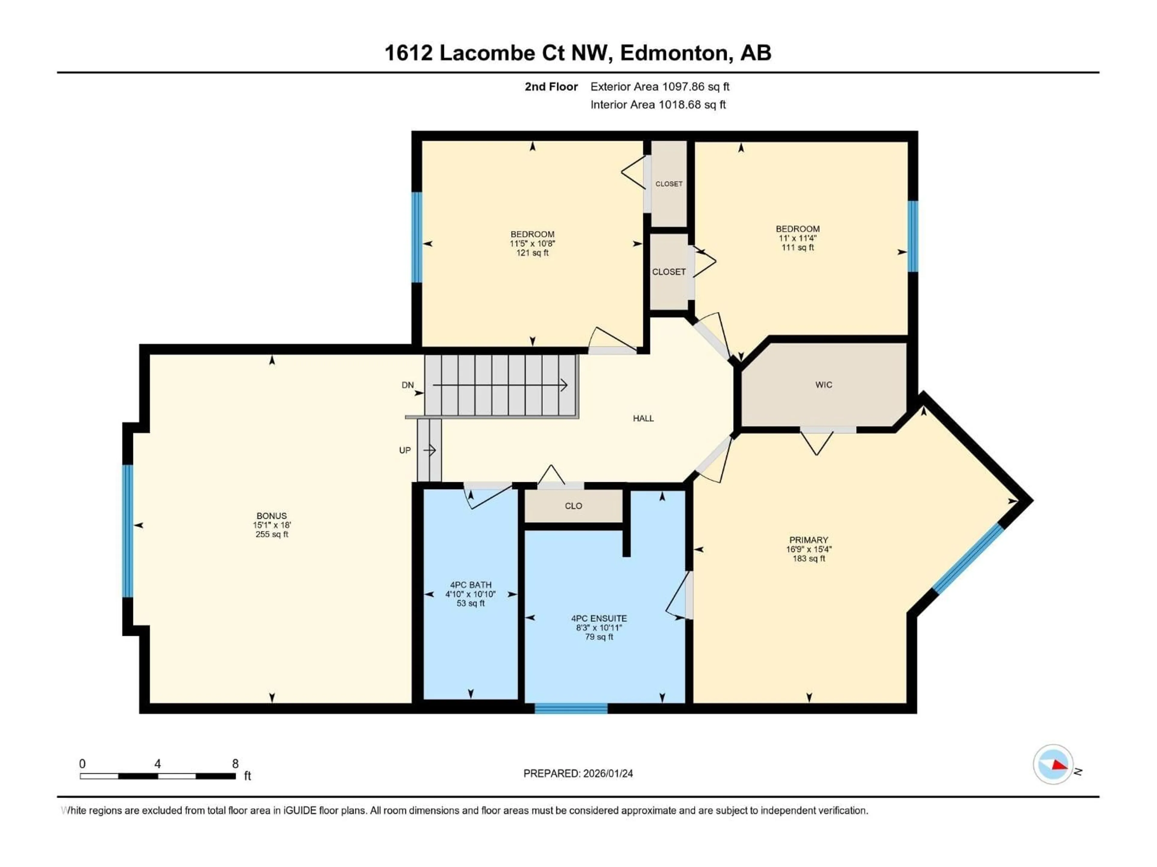Floor plan for 1612 LACOMBE CT, Edmonton Alberta T6R3T4