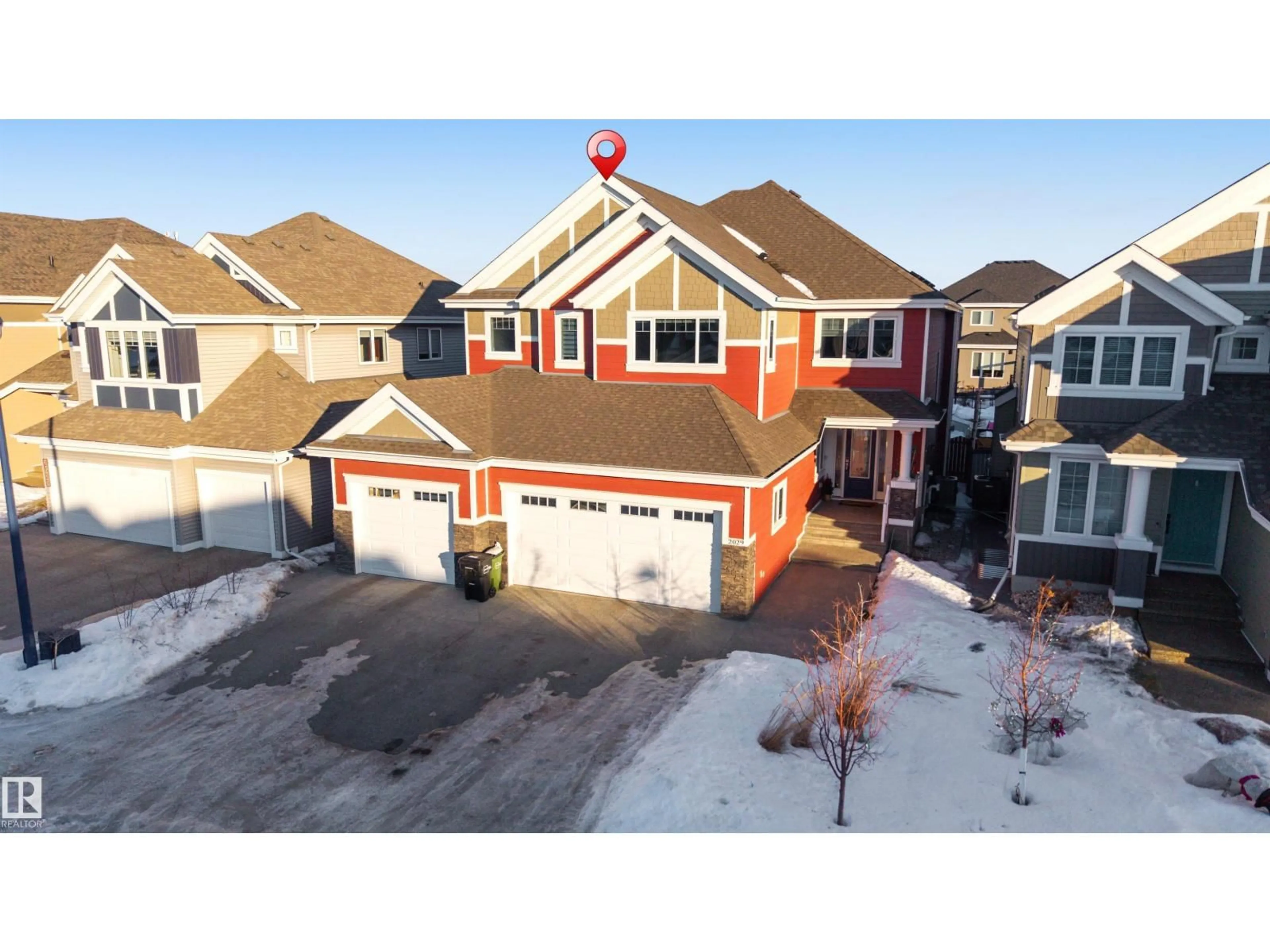 A pic from outside/outdoor area/front of a property/back of a property/a pic from drone, street for SW - 2029 89B ST, Edmonton Alberta T6X0R9