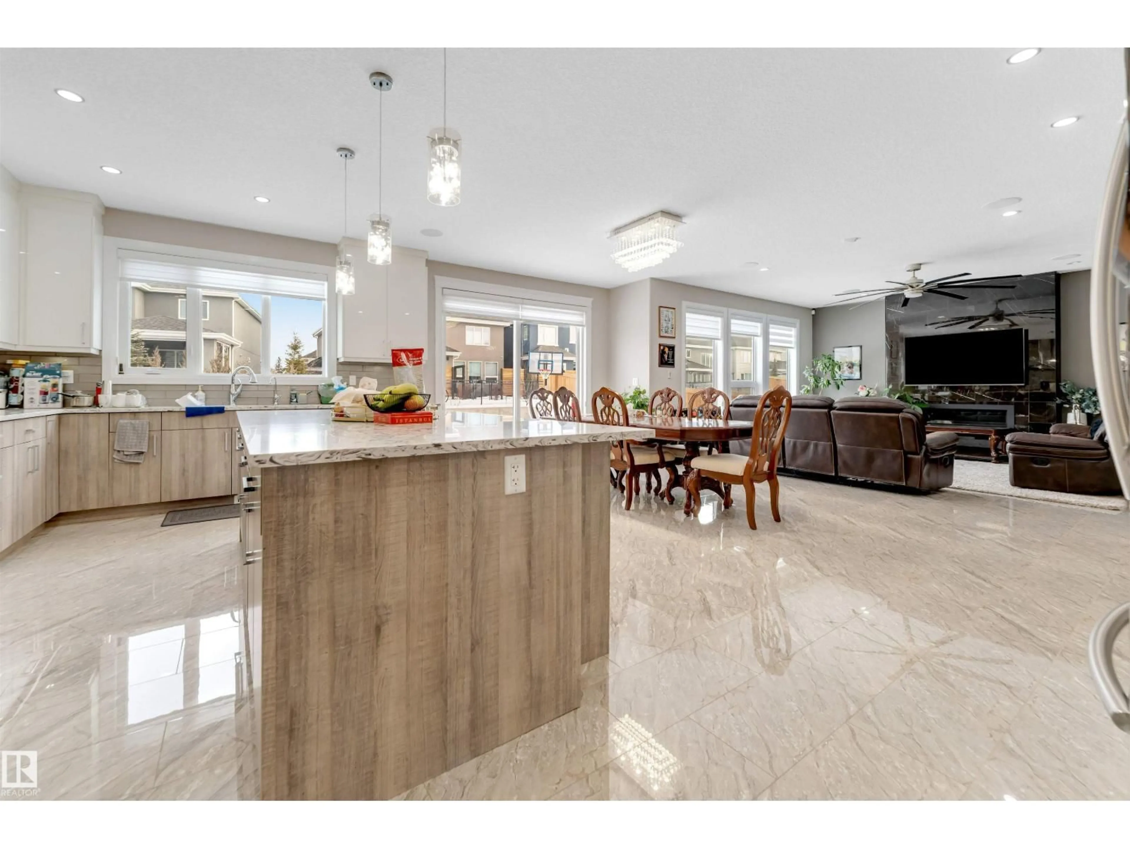 Open concept kitchen, unknown for SW - 2029 89B ST, Edmonton Alberta T6X0R9