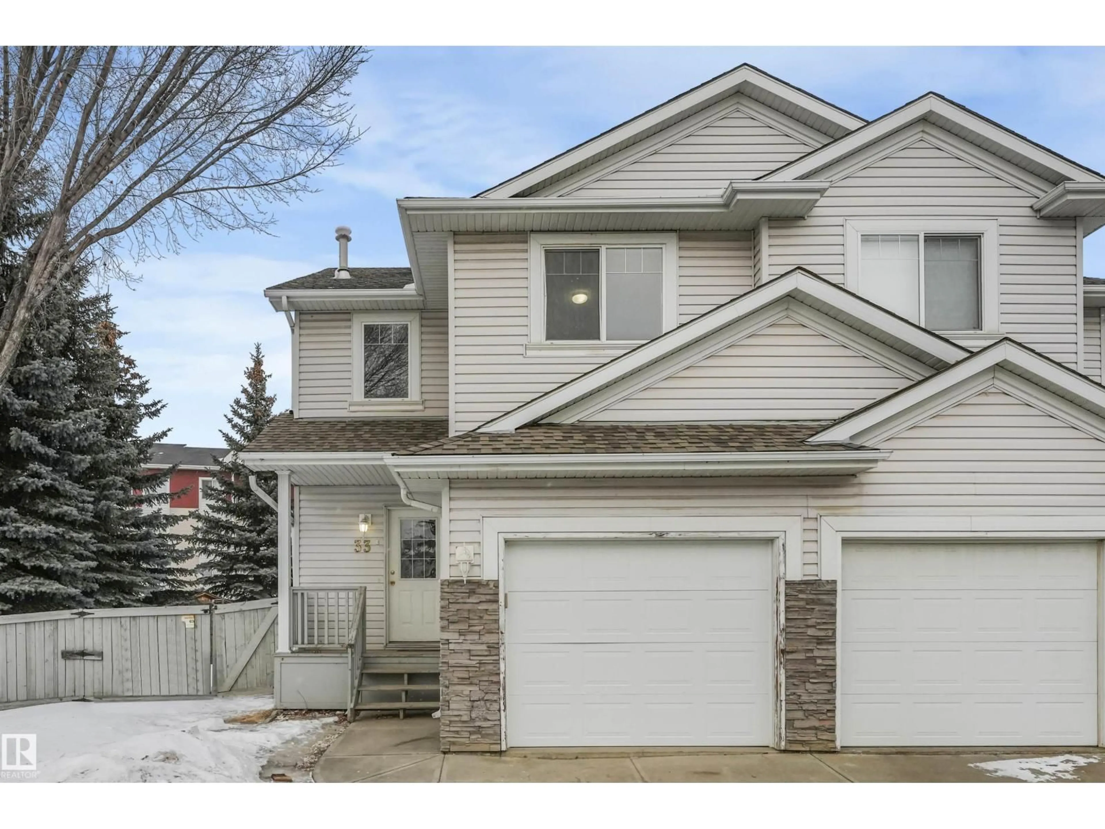 Home with vinyl exterior material, street for #33 - 4020 21 ST, Edmonton Alberta T6T1T8