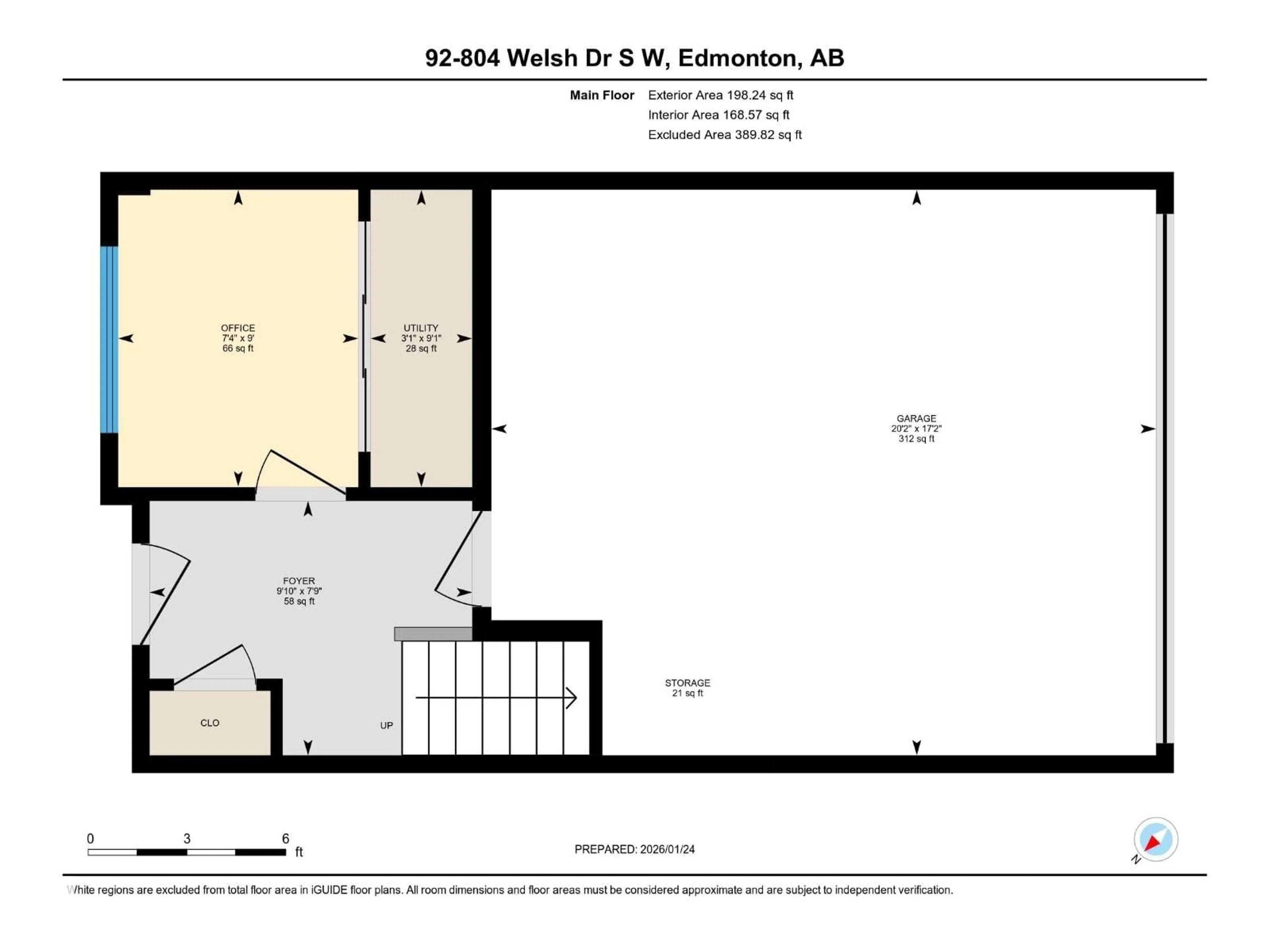 Floor plan for 804 - 92 WELSH DR, Edmonton Alberta T6X1Y8