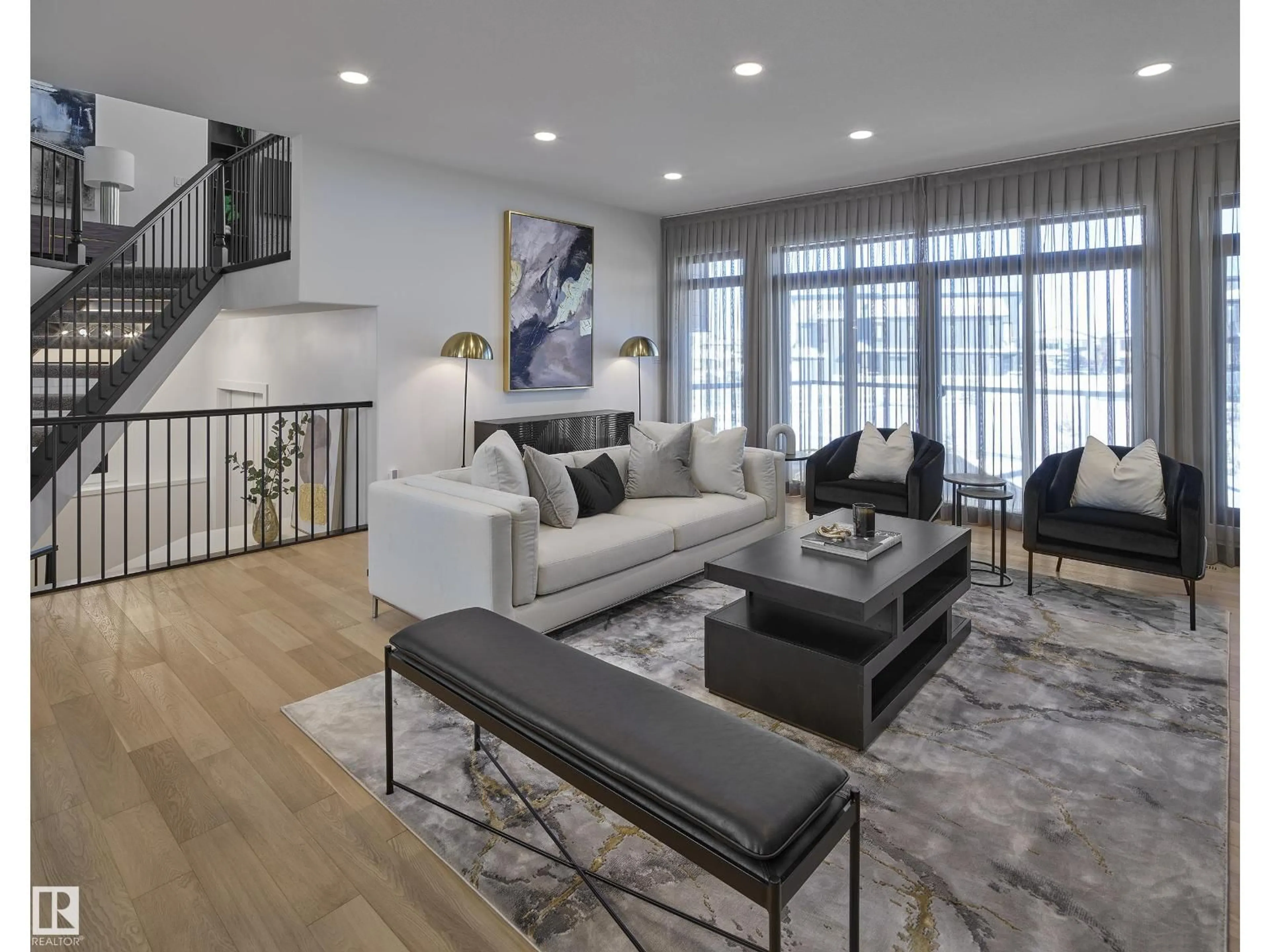 Living room with furniture, unknown for 4640 CHEGWIN WYND, Edmonton Alberta T6W4A8