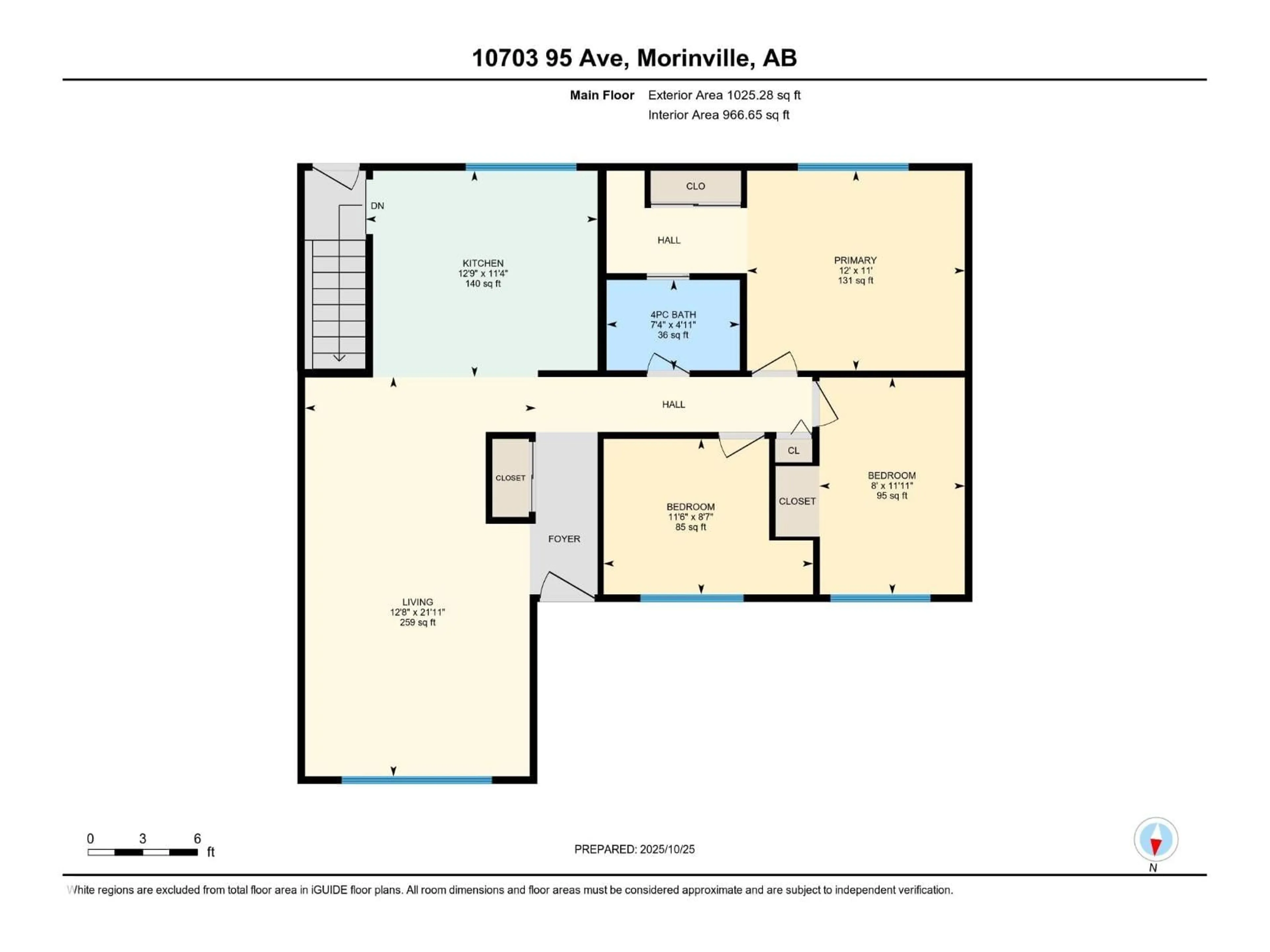 Floor plan for 10703 95 AV, Morinville Alberta T8R1E3