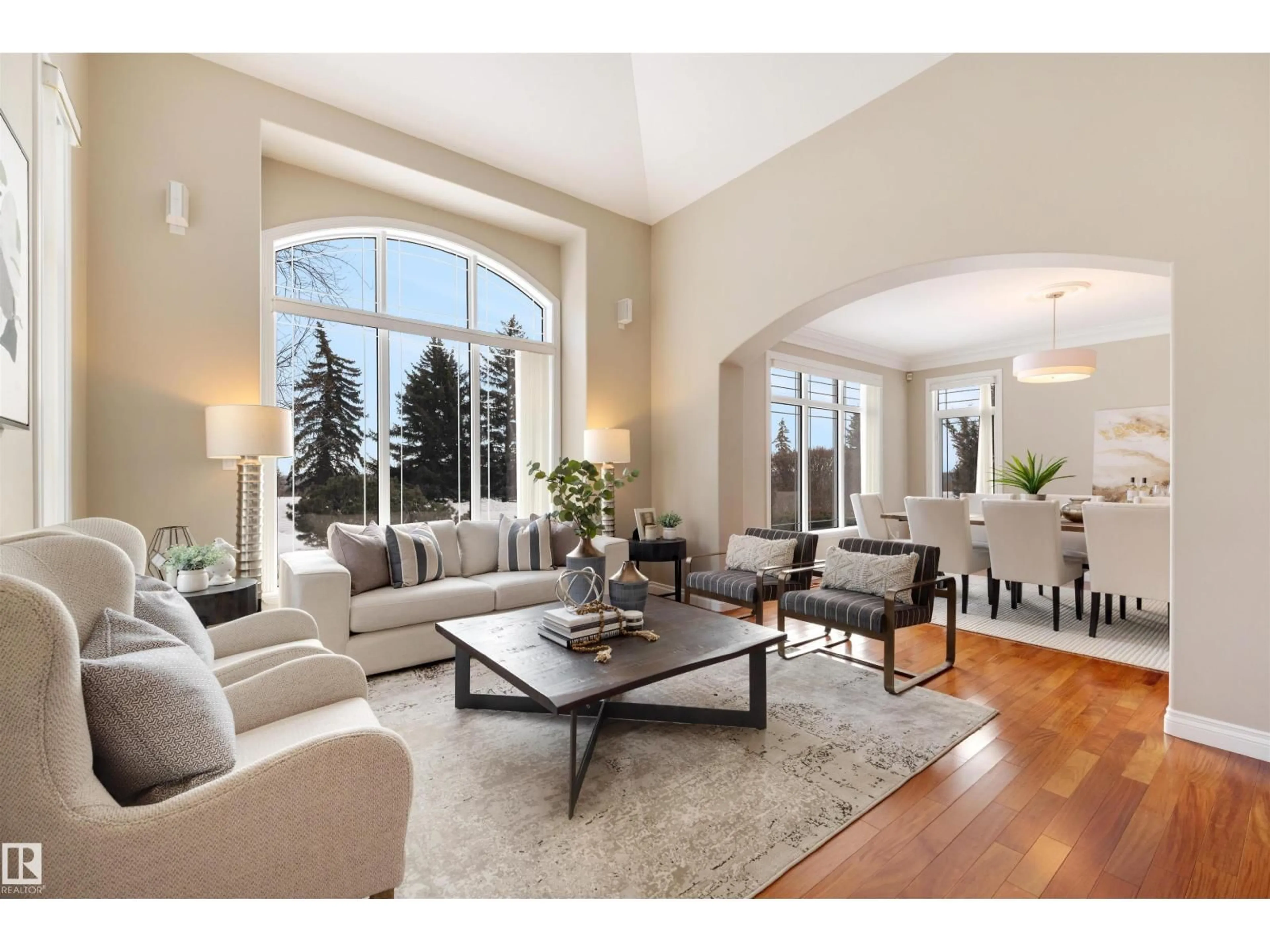 Living room with furniture, unknown for 9704 RIVERSIDE DR, Edmonton Alberta T5N3M6