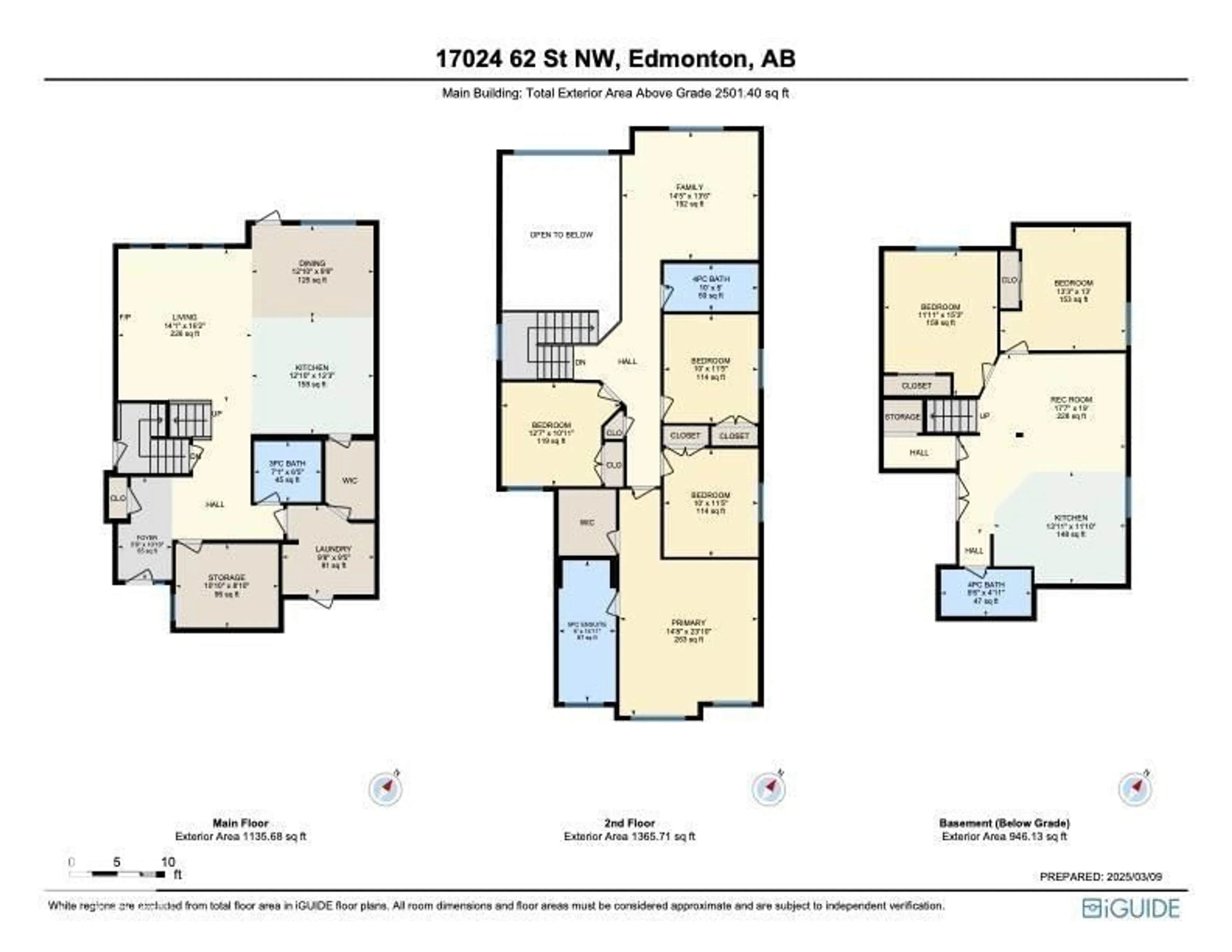 Floor plan for 17024 62 ST, Edmonton Alberta T5Y3S4