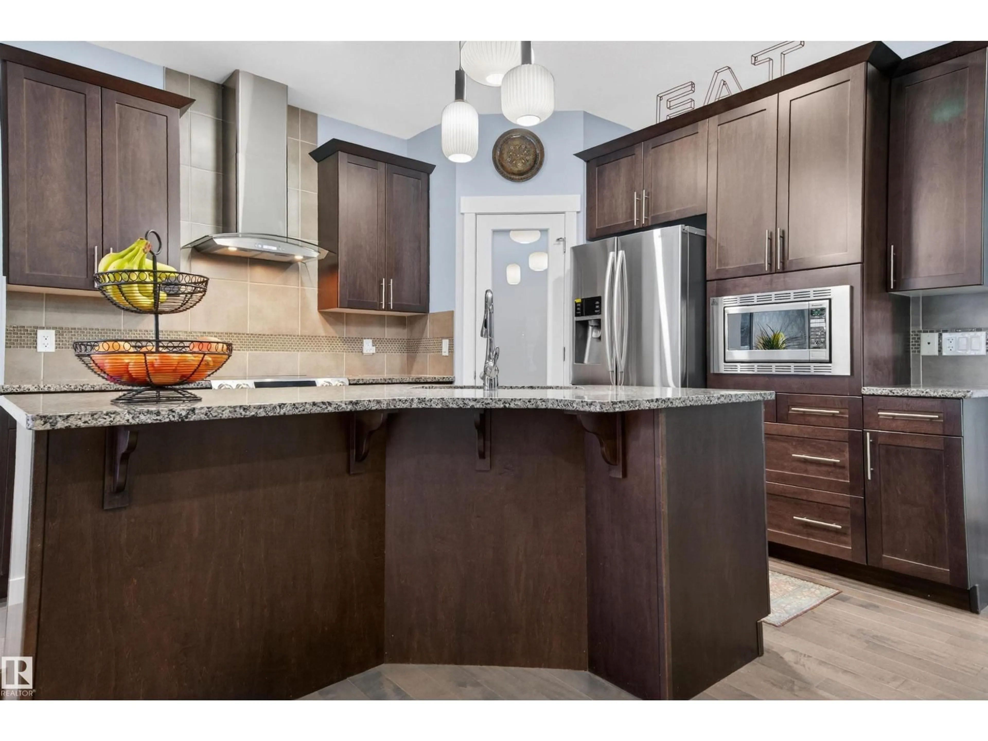 Open concept kitchen, unknown for 21615 84 AV, Edmonton Alberta T5T4W2
