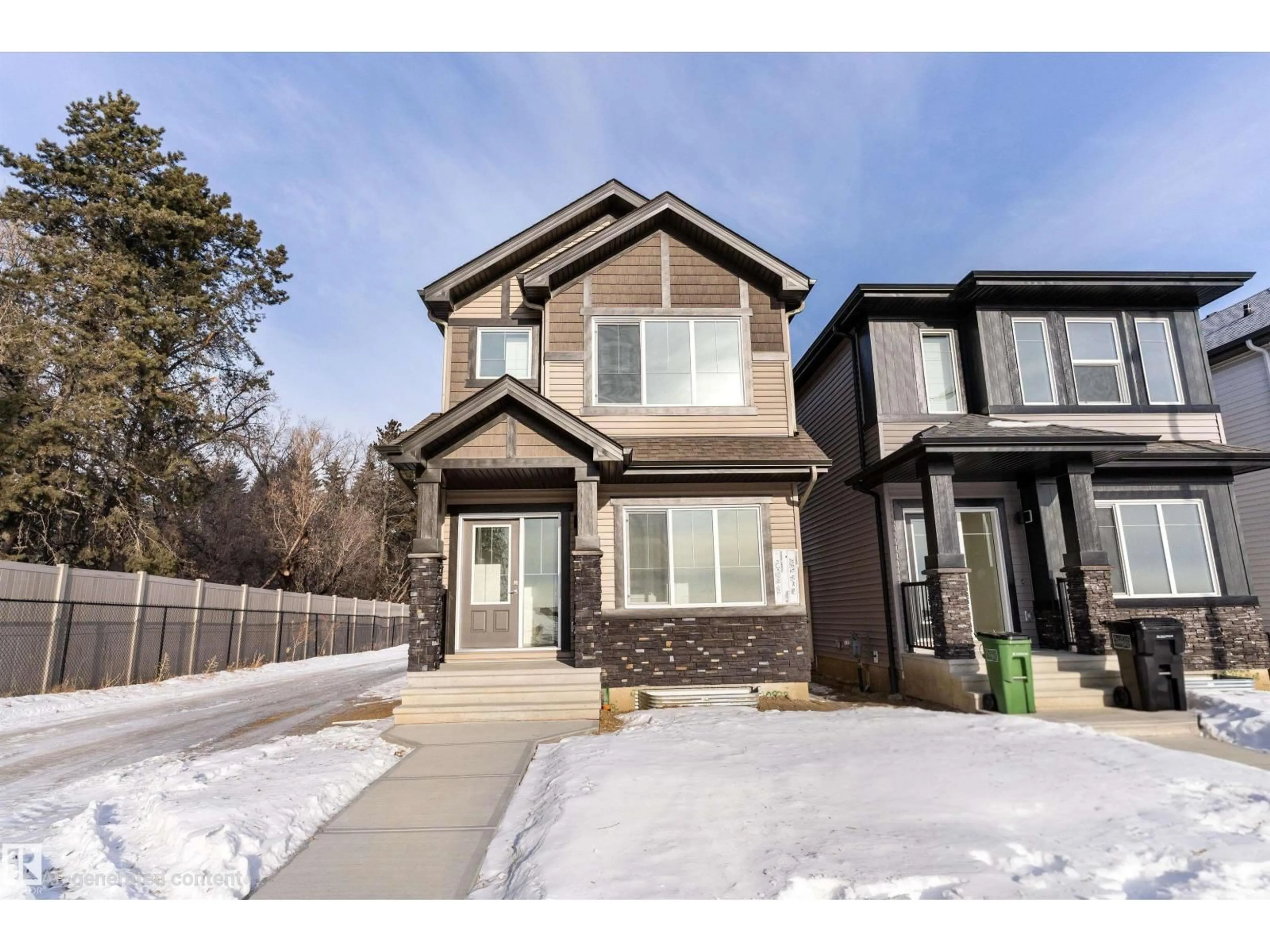 Home with brick exterior material, street for 20832 40 AV, Edmonton Alberta T6M3G1