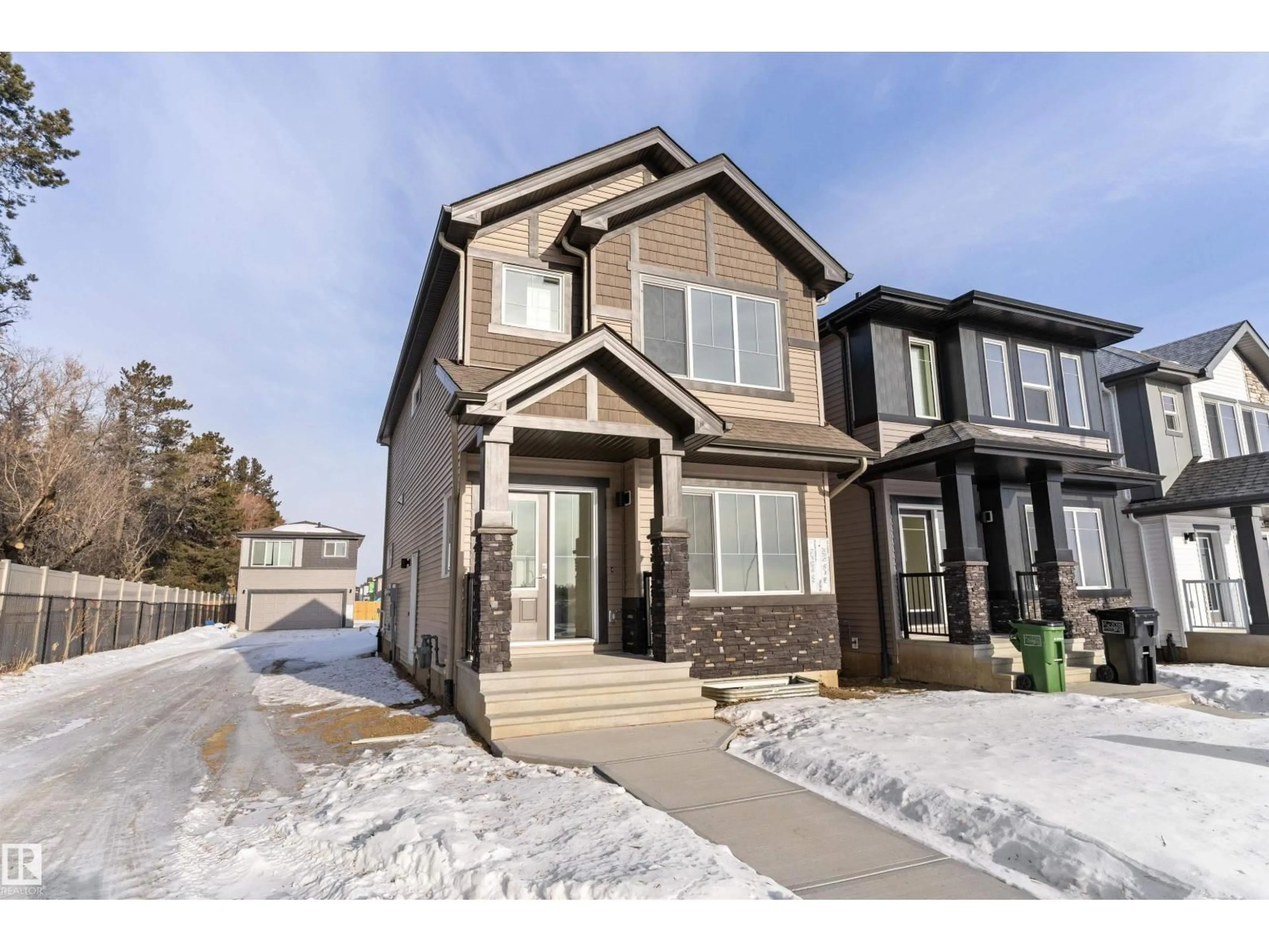 Home with brick exterior material, street for 20832 40 AV, Edmonton Alberta T6M3G1