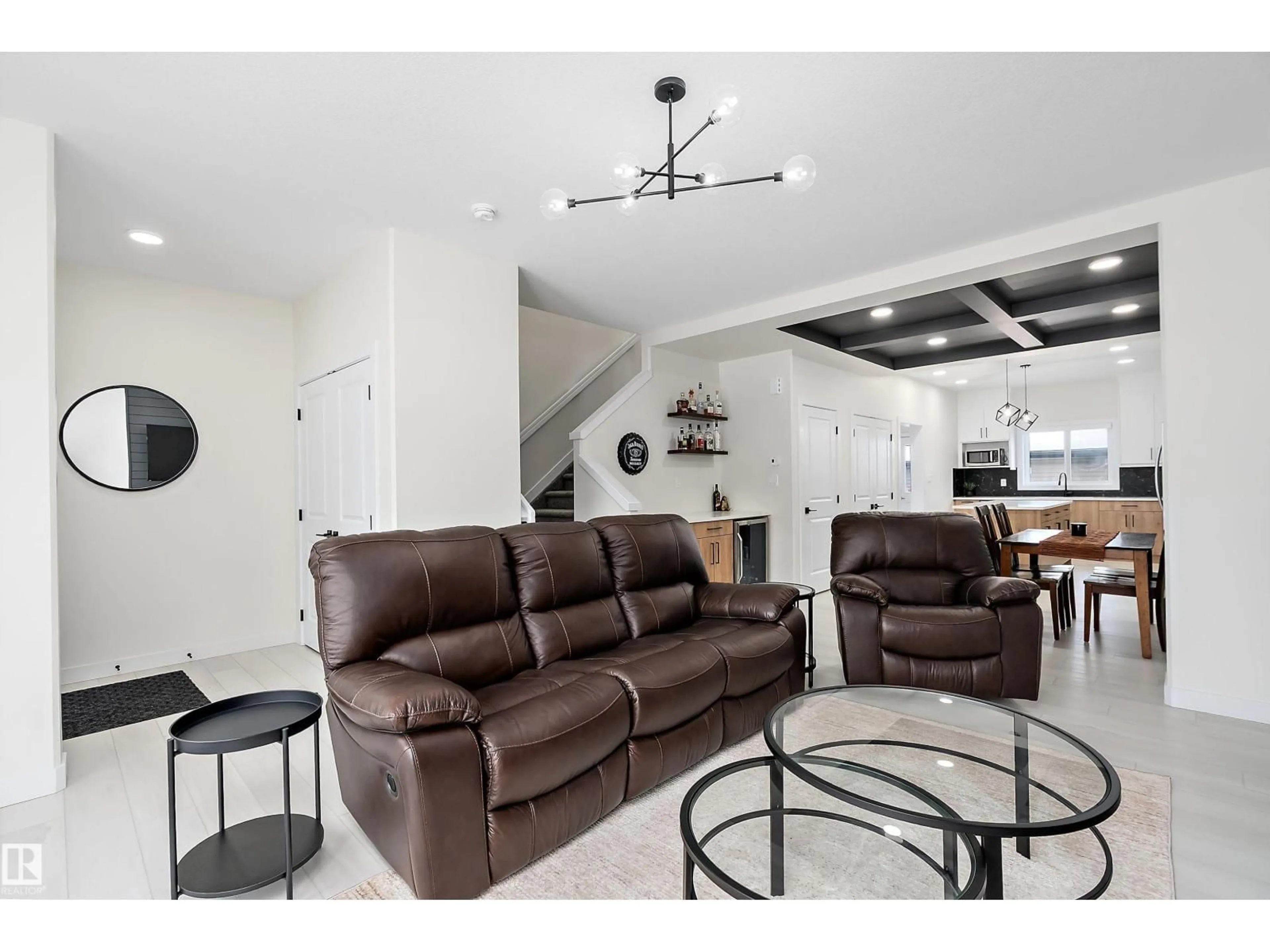 Living room with furniture, ceramic/tile floor for 40 CHAMBERY CR, St. Albert Alberta T8T2C5