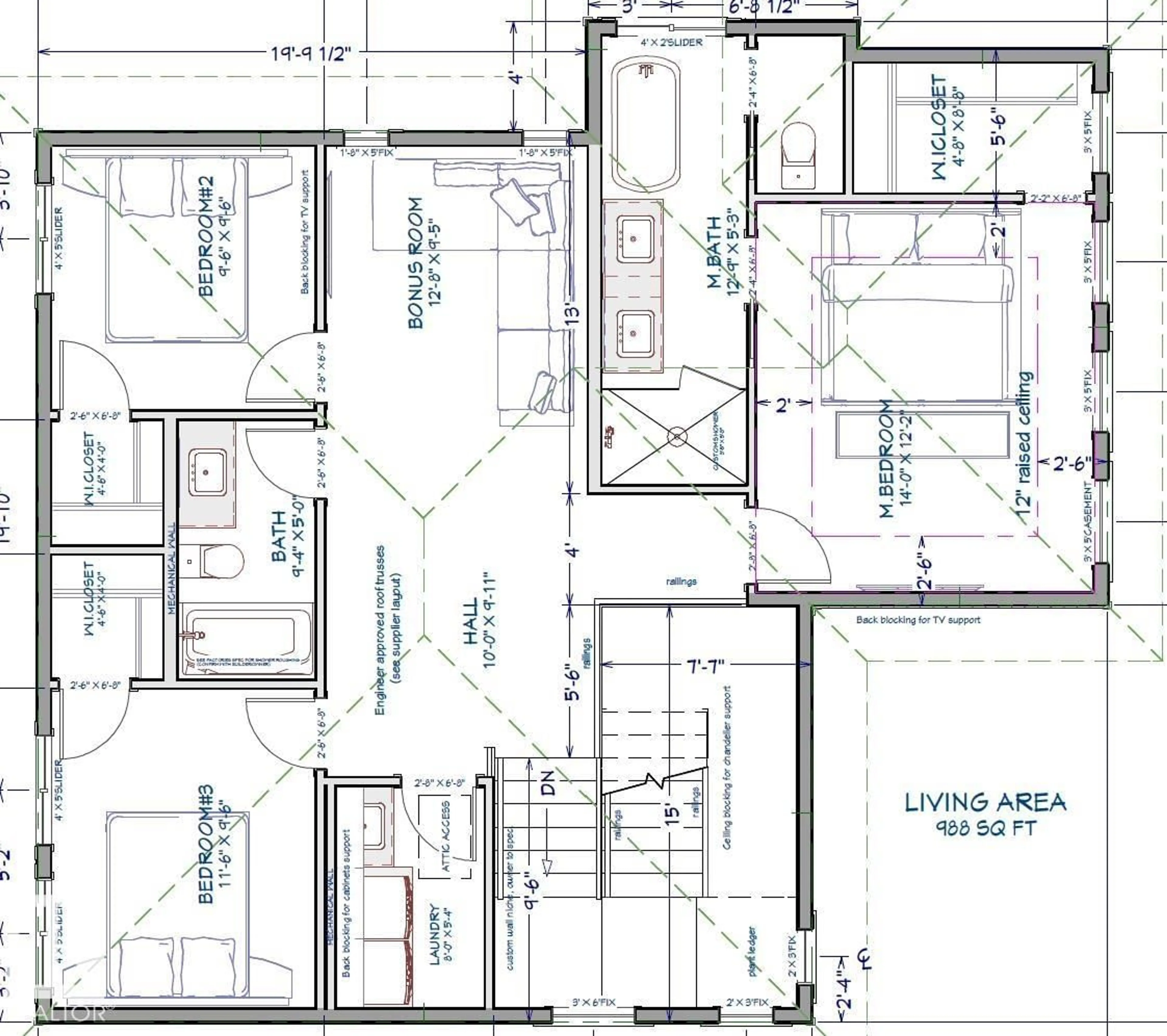Floor plan for 5302 55 AV, Tofield Alberta T0B4J0