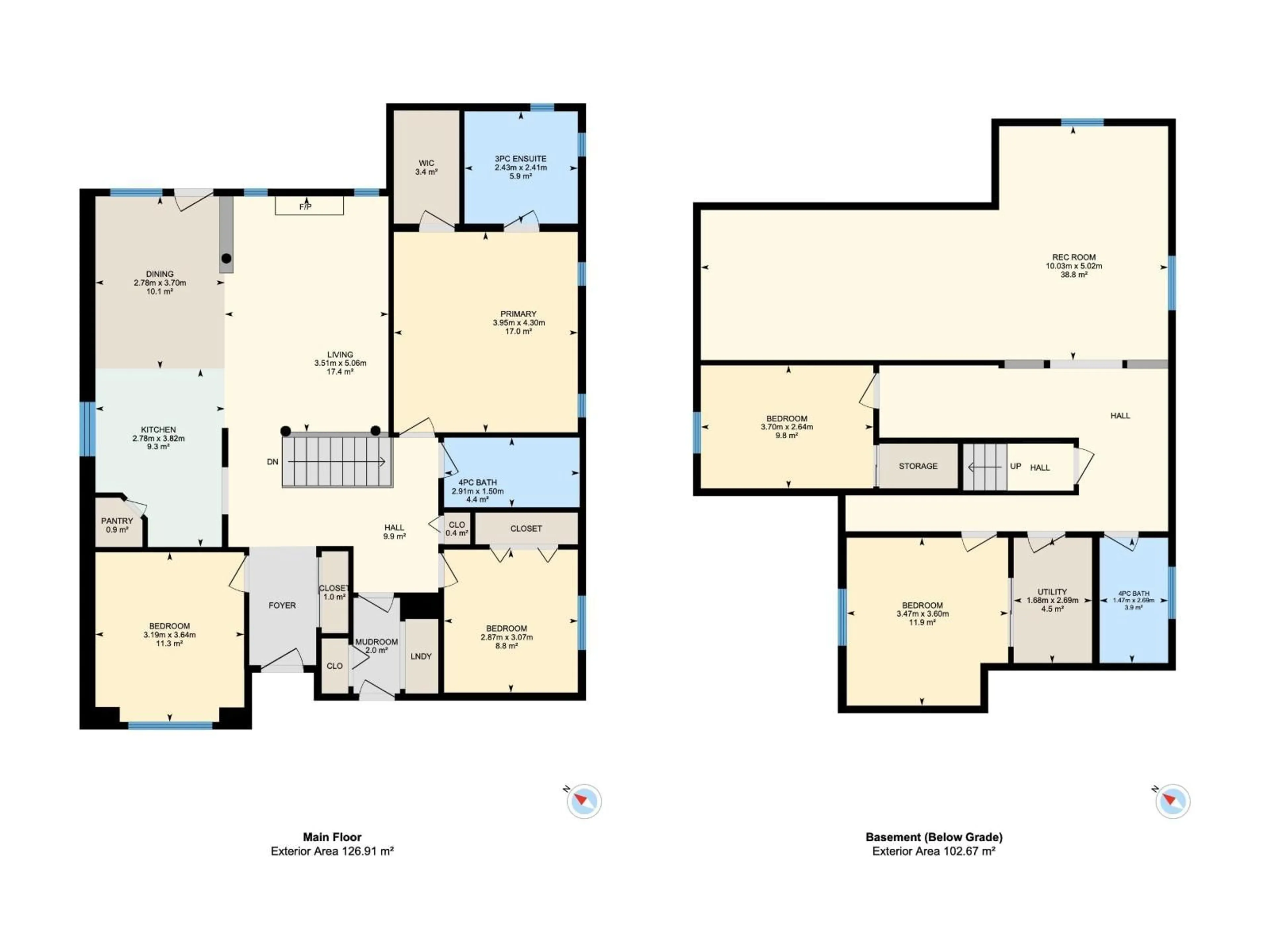 Floor plan for 948 ORMSBY WD, Edmonton Alberta T5T6B1