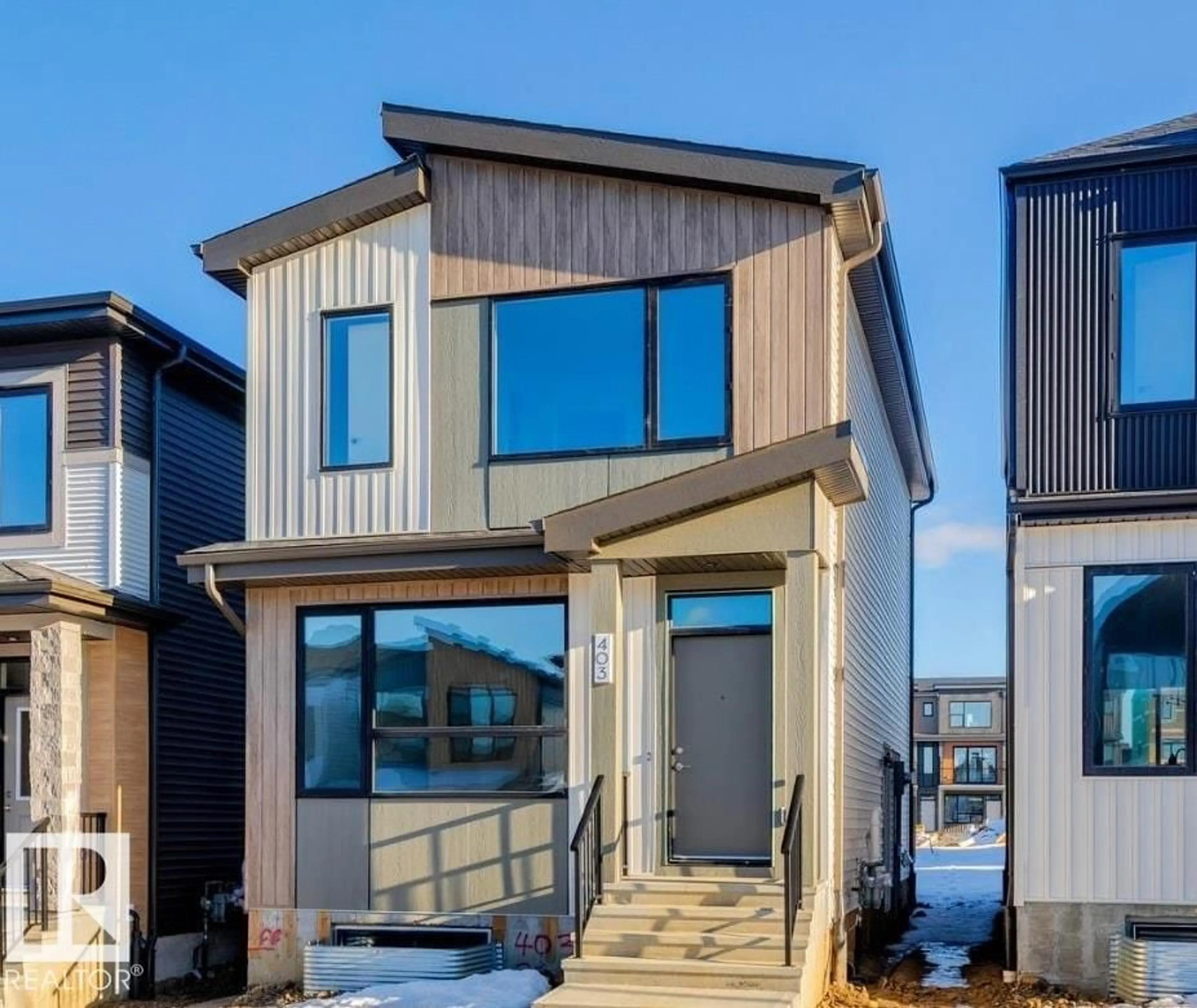 Home with vinyl exterior material, street for 403 30 ST, Edmonton Alberta T6X3E1