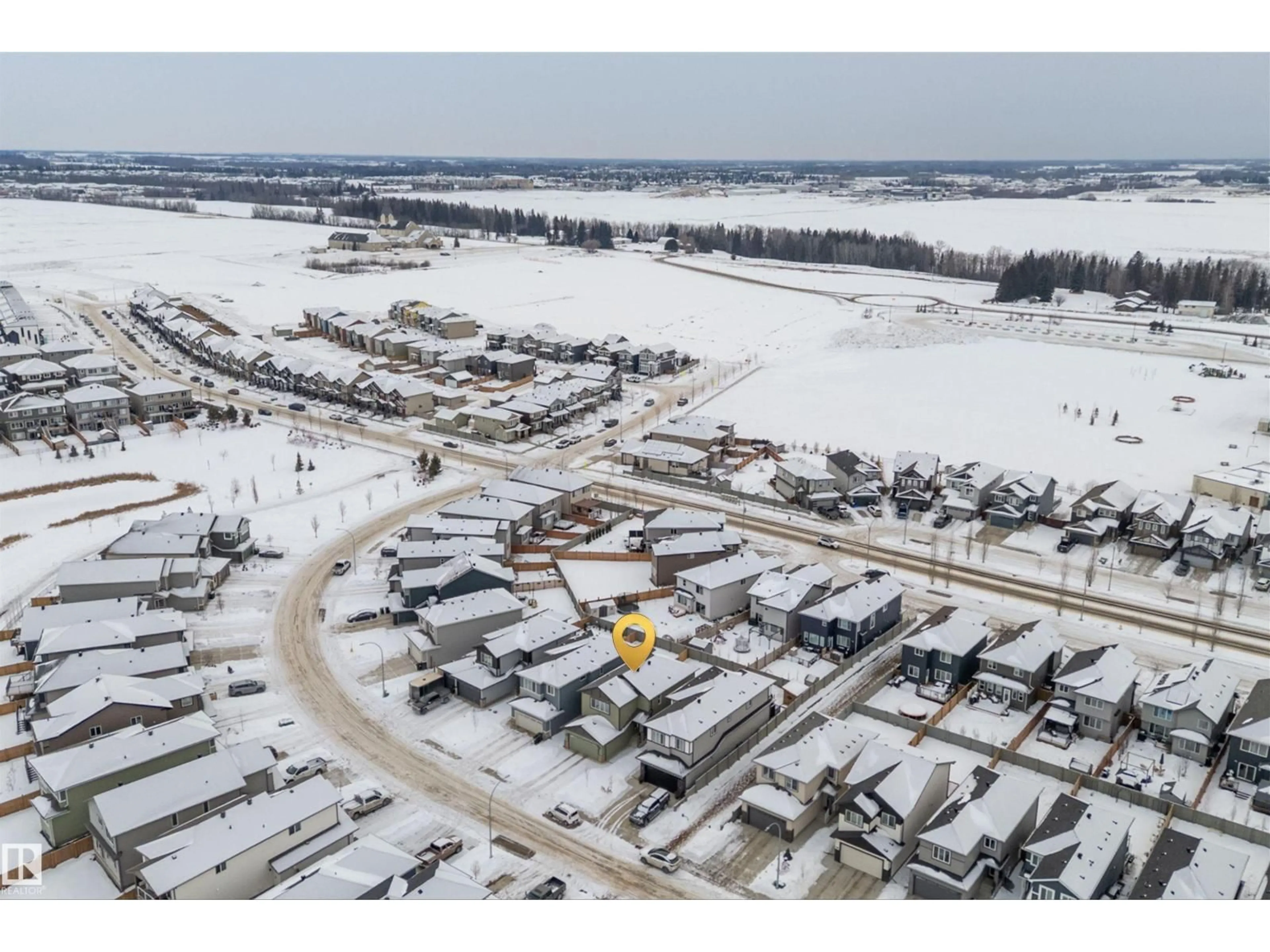 A pic from outside/outdoor area/front of a property/back of a property/a pic from drone, street for 211 CALEDON CR, Spruce Grove Alberta T7X0Y6