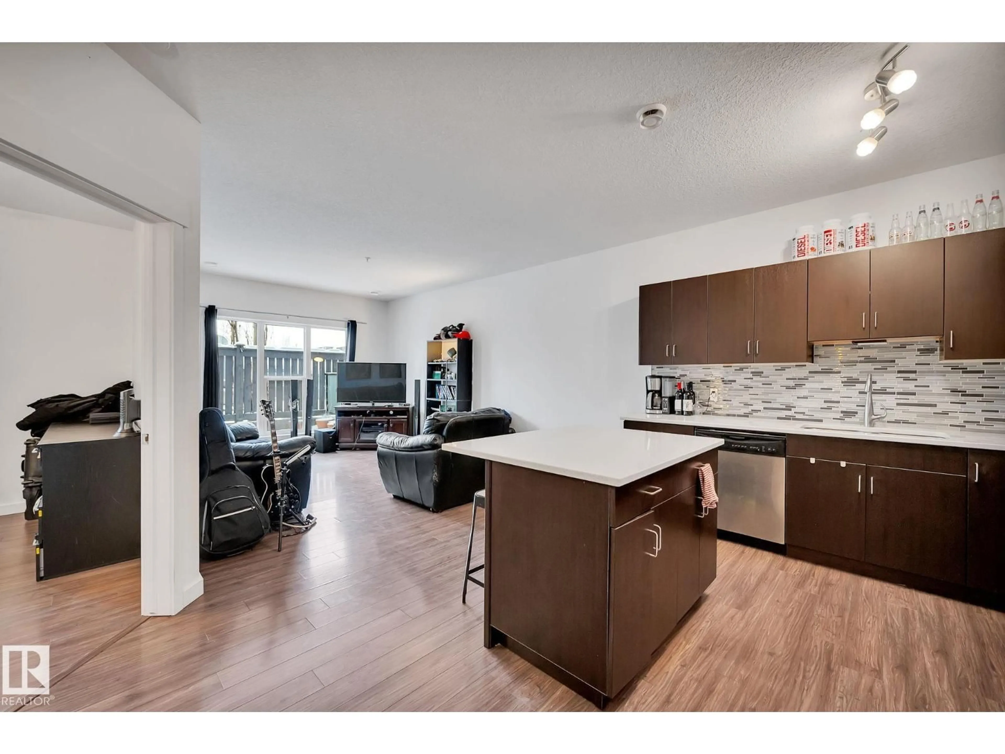 Open concept kitchen, unknown for #109 - 10518 113 ST NW, Edmonton Alberta T5H0C6