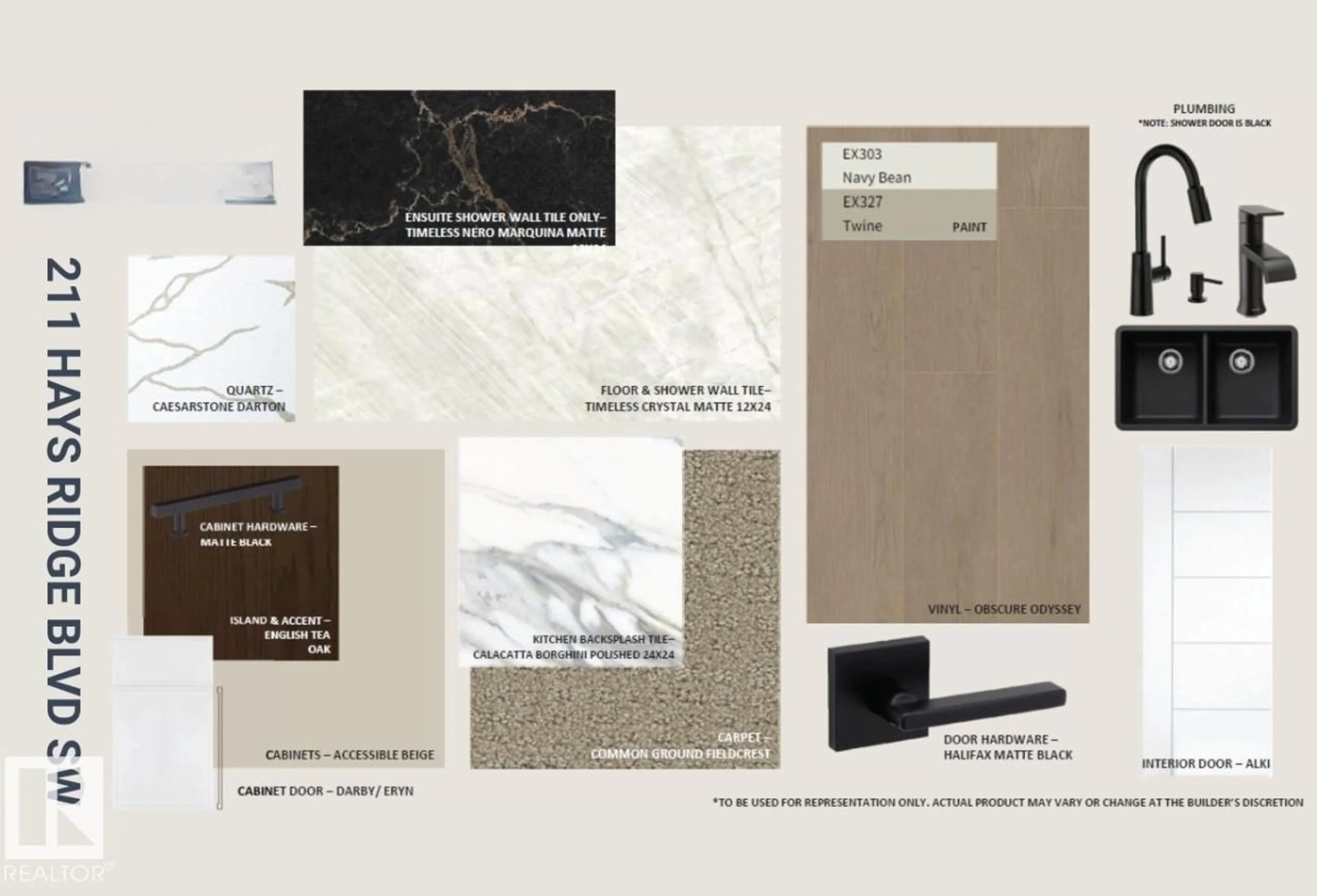 Home with vinyl exterior material, street for 211 HAYS RIDGE BV, Edmonton Alberta T6W4G6