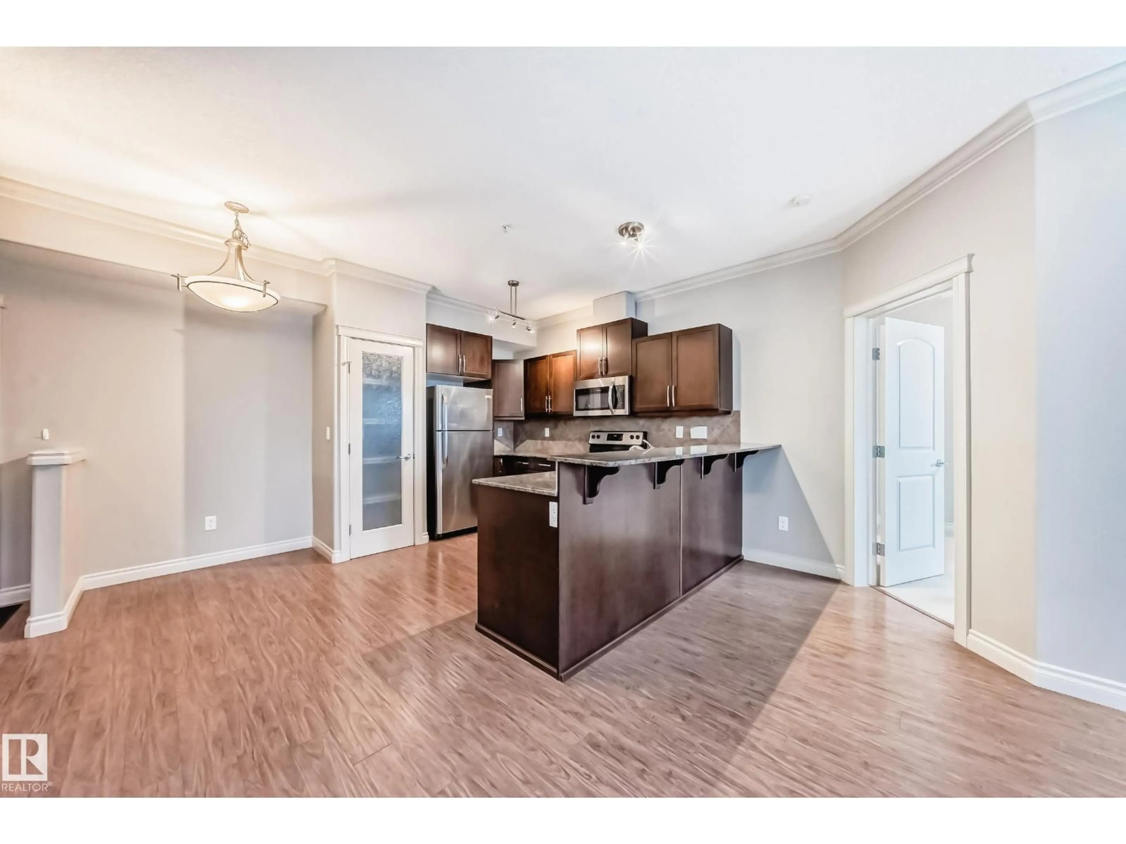 Open concept kitchen, unknown for NW - 348 10121 80 AV, Edmonton Alberta T6E0B9
