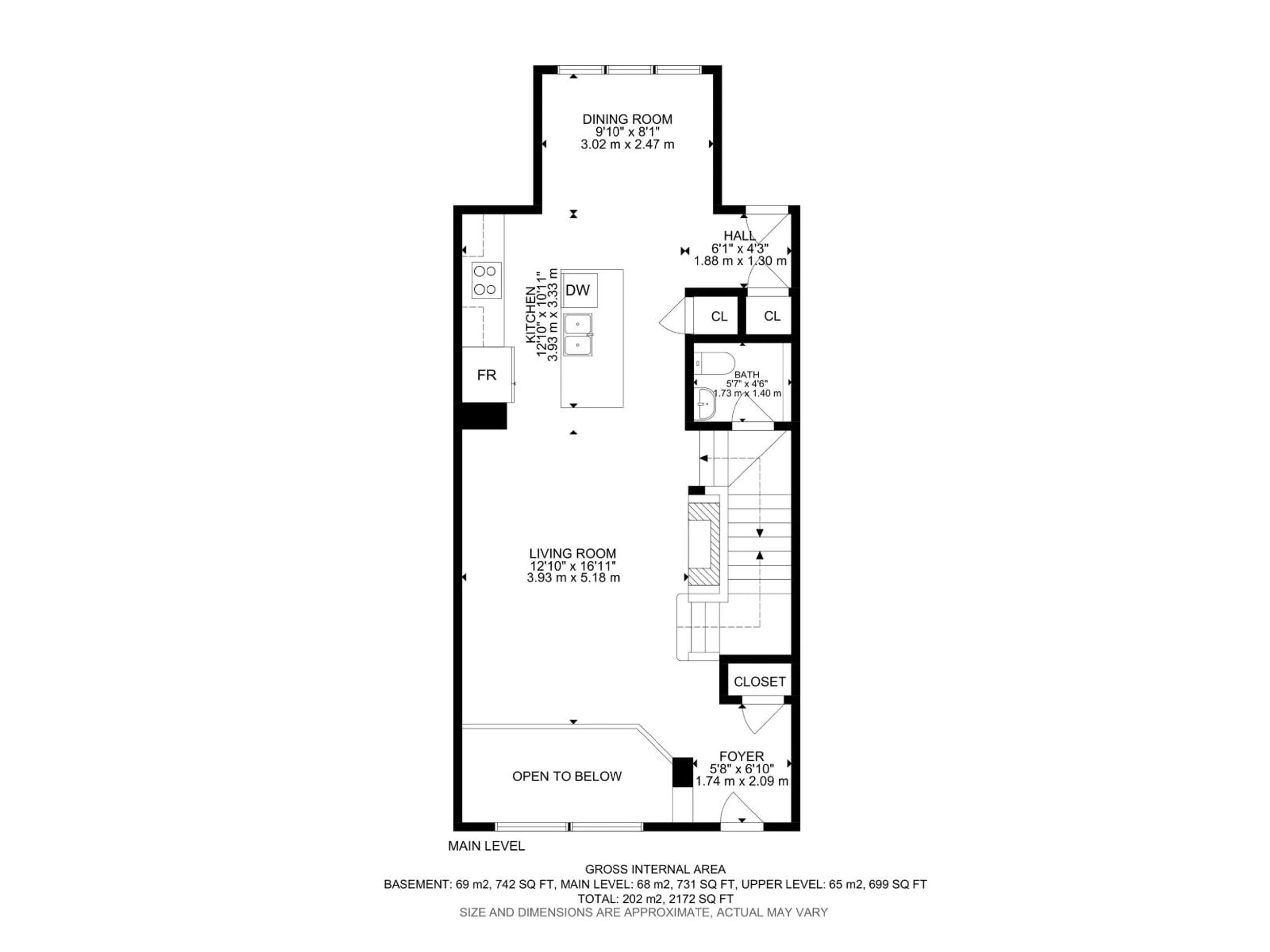 Floor plan for 9323 226 ST, Edmonton Alberta T5T7R5