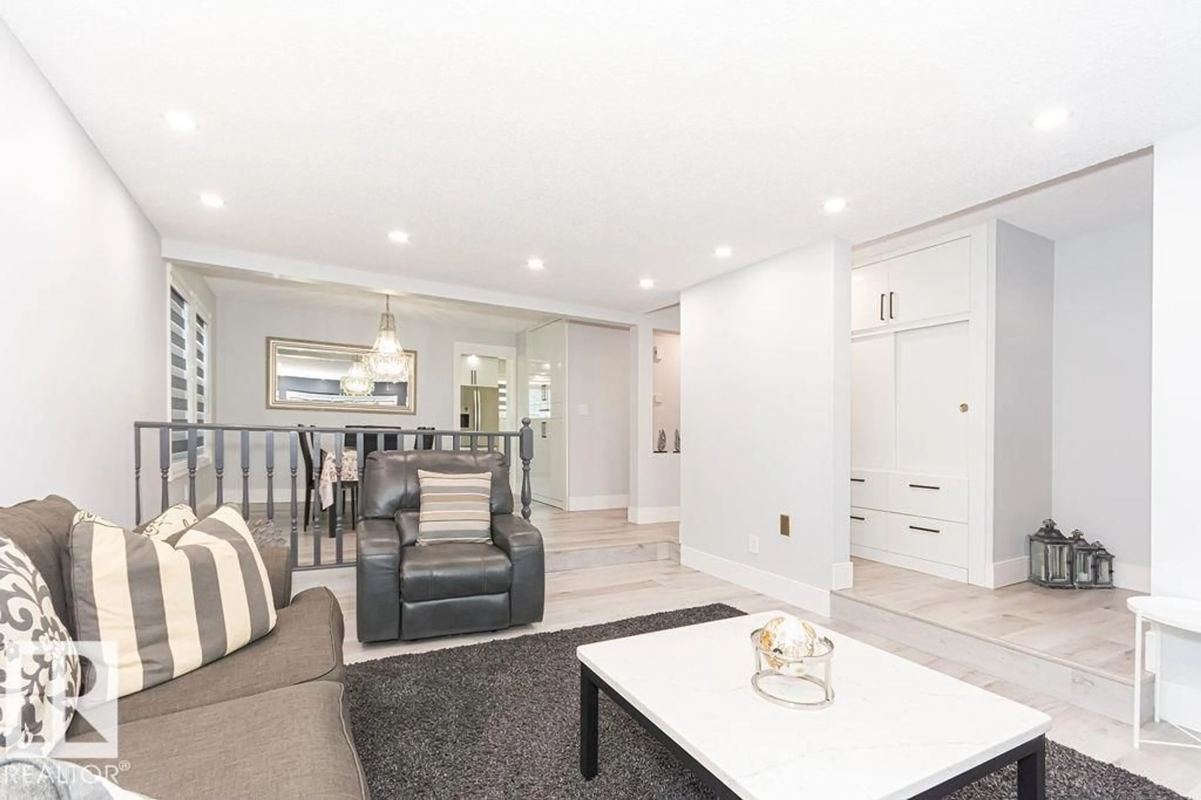 Living room with furniture, unknown for 15828 98 ST, Edmonton Alberta T5X4N5