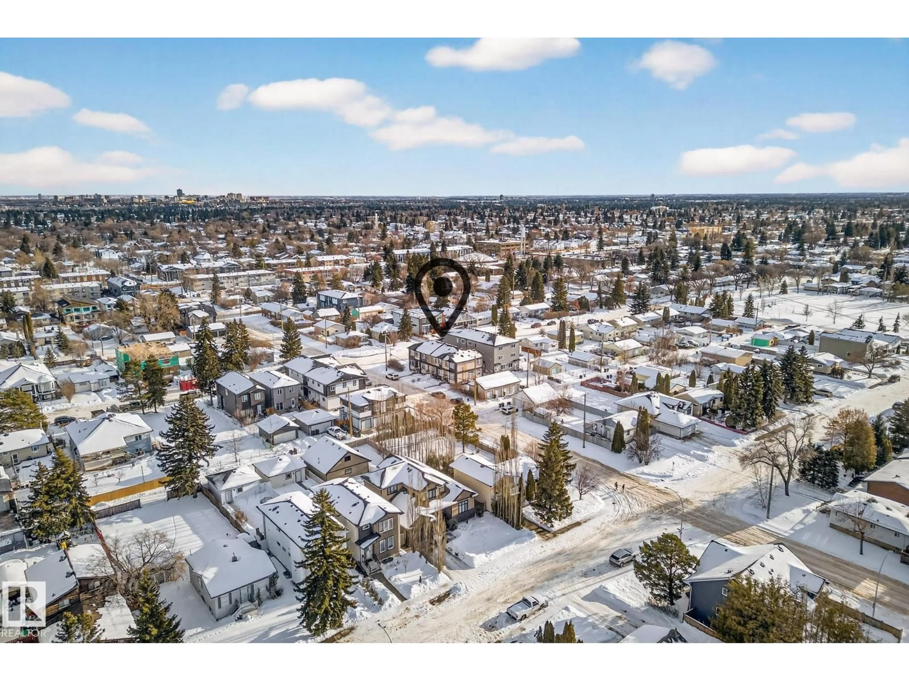 A pic from outside/outdoor area/front of a property/back of a property/a pic from drone, mountain view for #5 - 15805 97 AVE, Edmonton Alberta T5P2P6