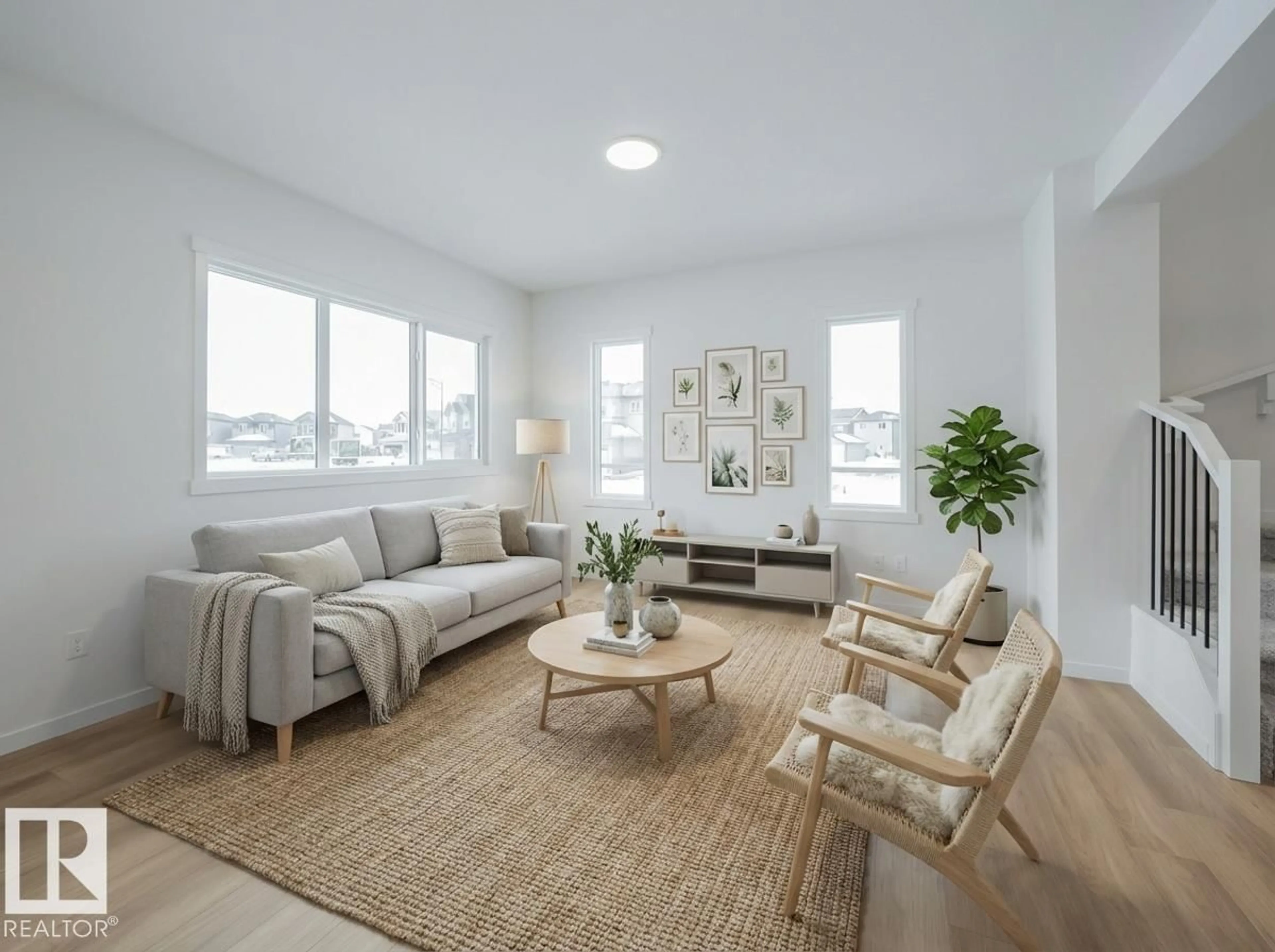 Living room with furniture, unknown for NW - 8724 224 ST, Edmonton Alberta T5T7Y5