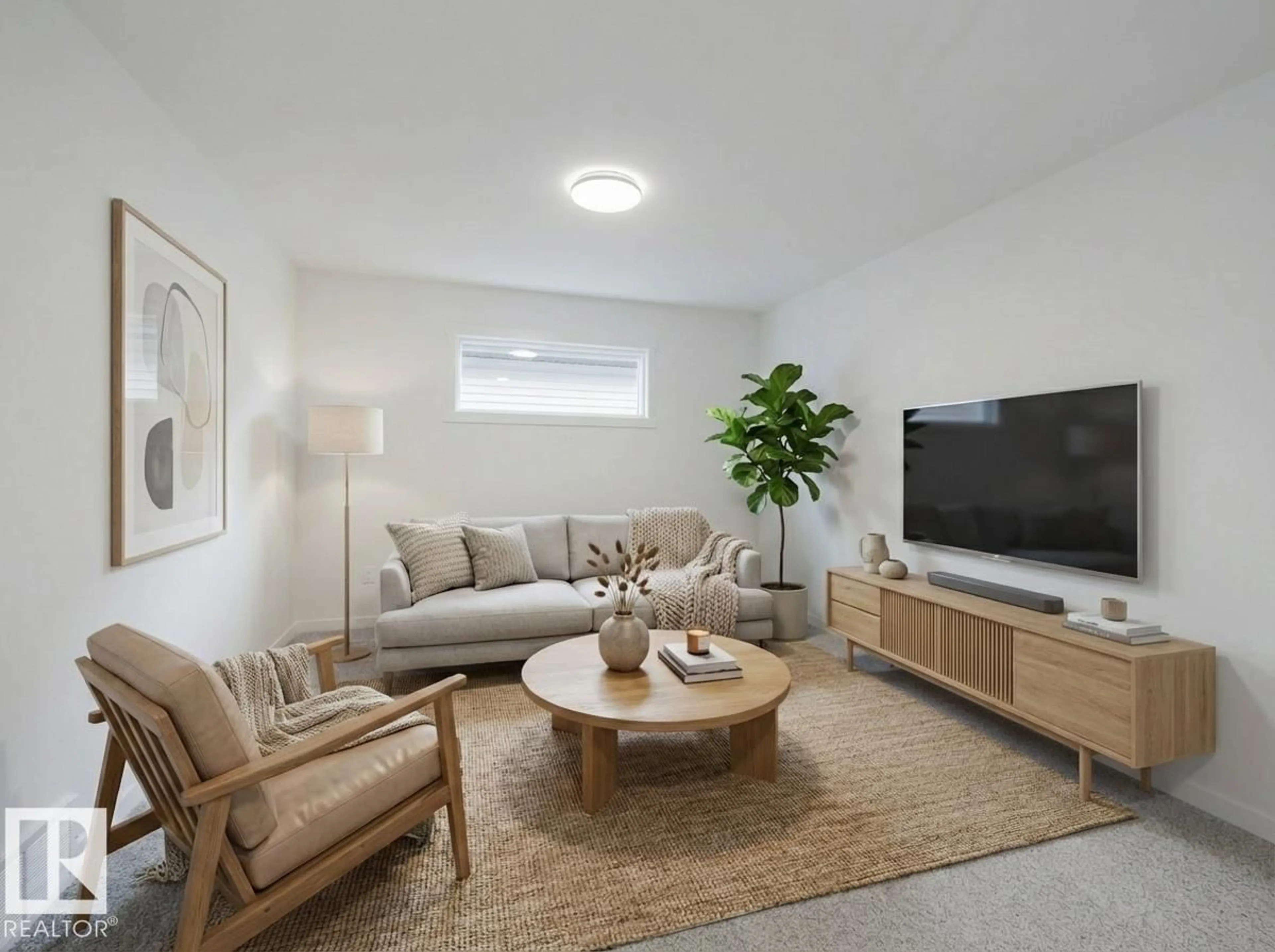 Living room with furniture, unknown for 8731 224 ST, Edmonton Alberta T5T7Y5