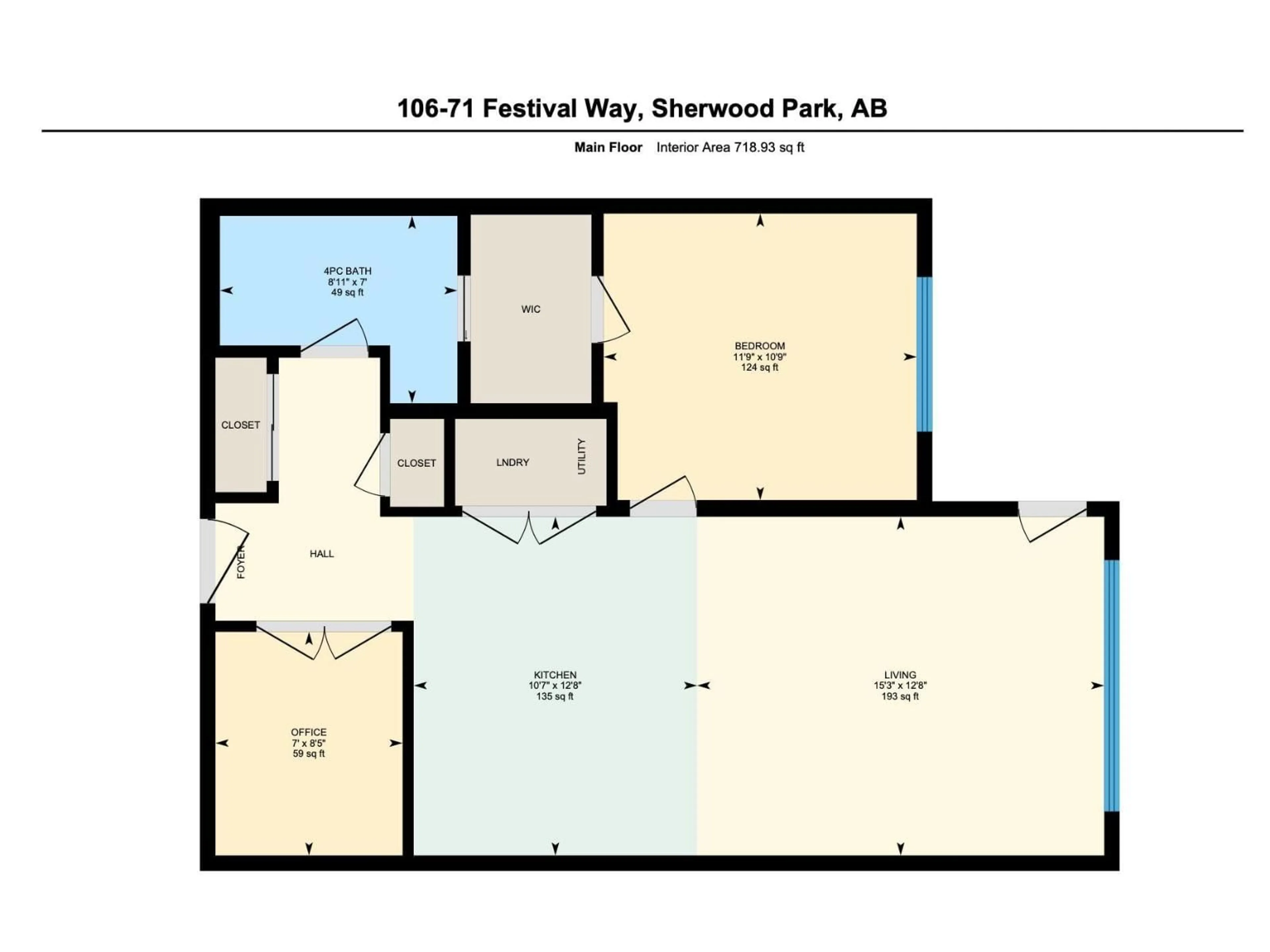 Floor plan for 106 FESTIVAL WY, Sherwood Park Alberta T8A4Z1