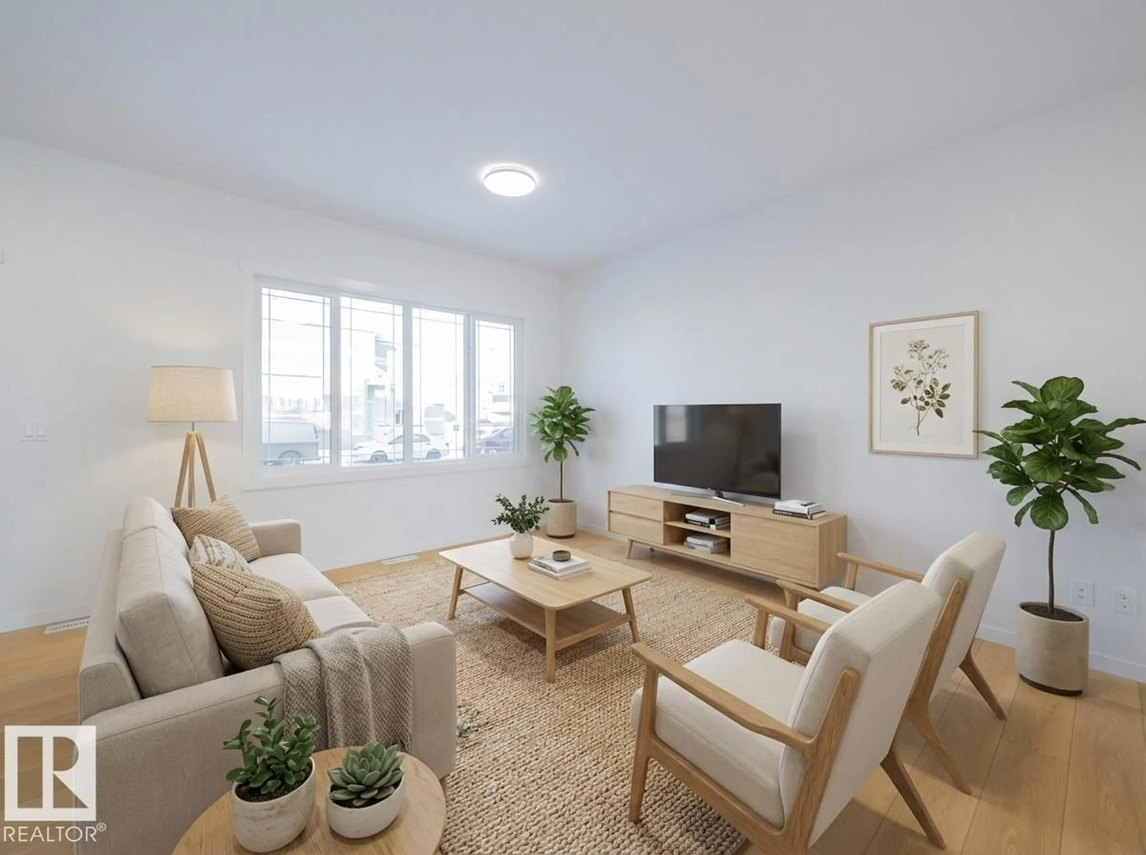 Living room with furniture, unknown for NW - 17635 70 ST, Edmonton Alberta T5Z0W8