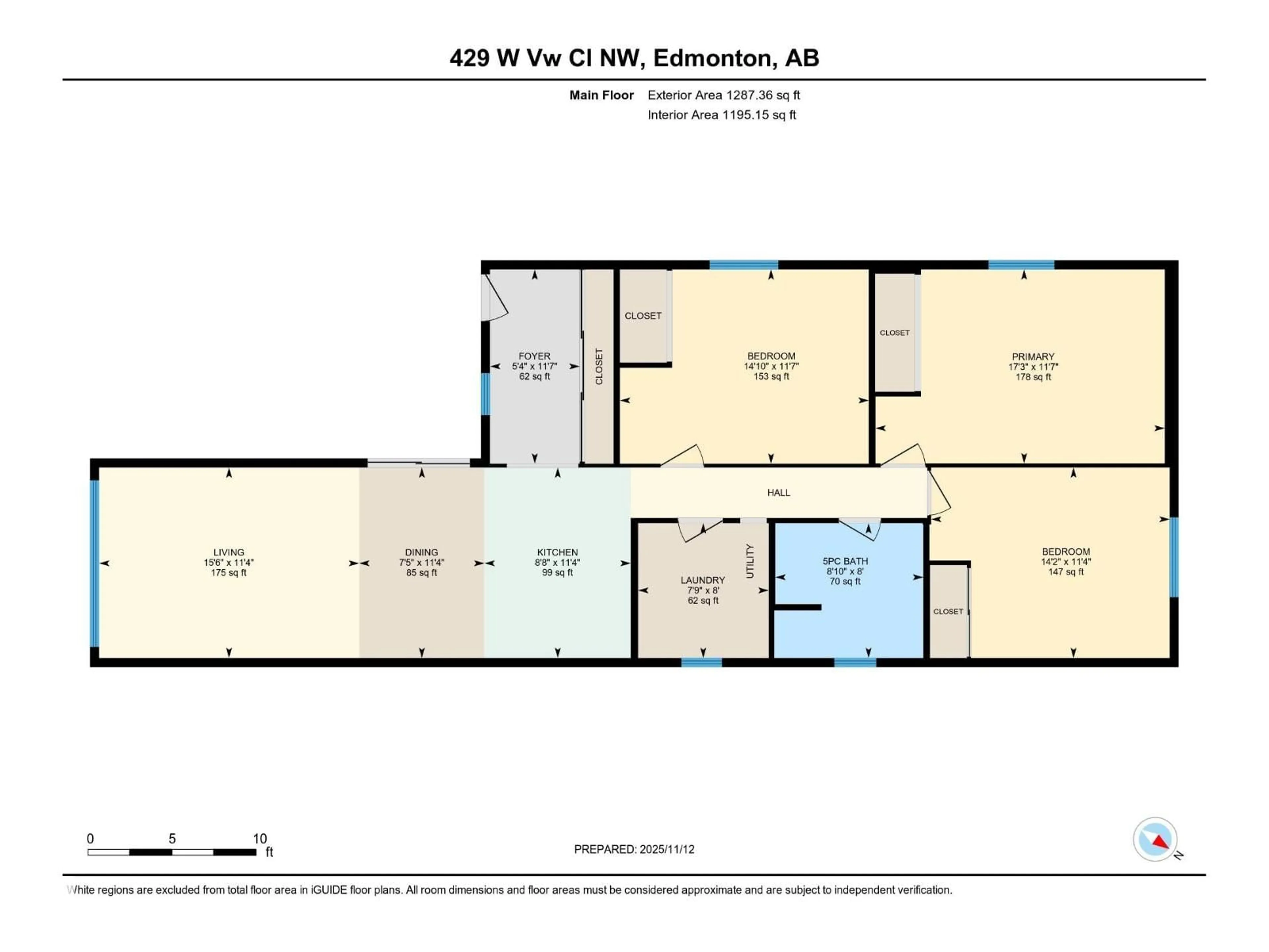 Floor plan for 429 WESTVIEW CL, Edmonton Alberta T5S1T5
