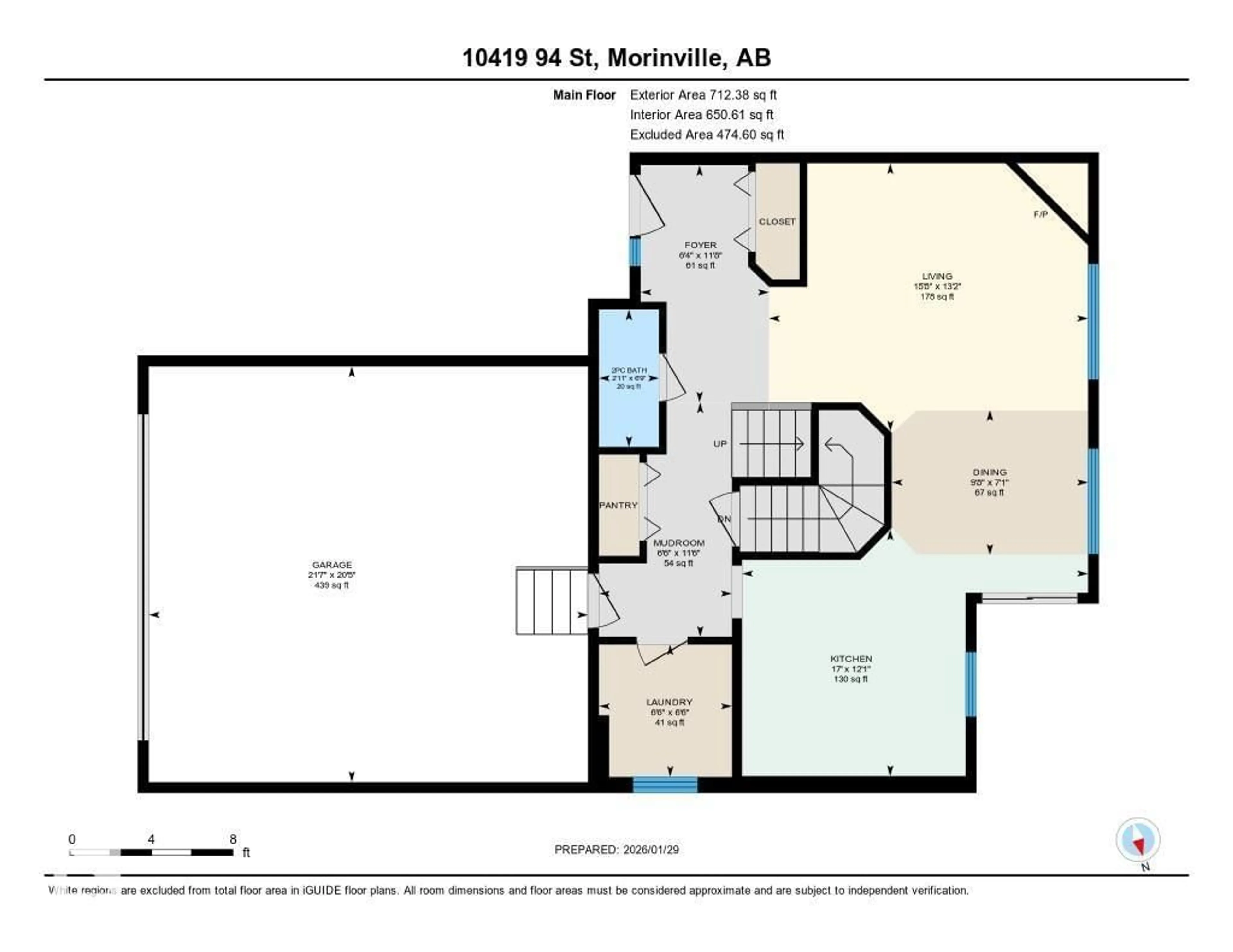 Floor plan for 10419 94 ST, Morinville Alberta T8R0A2