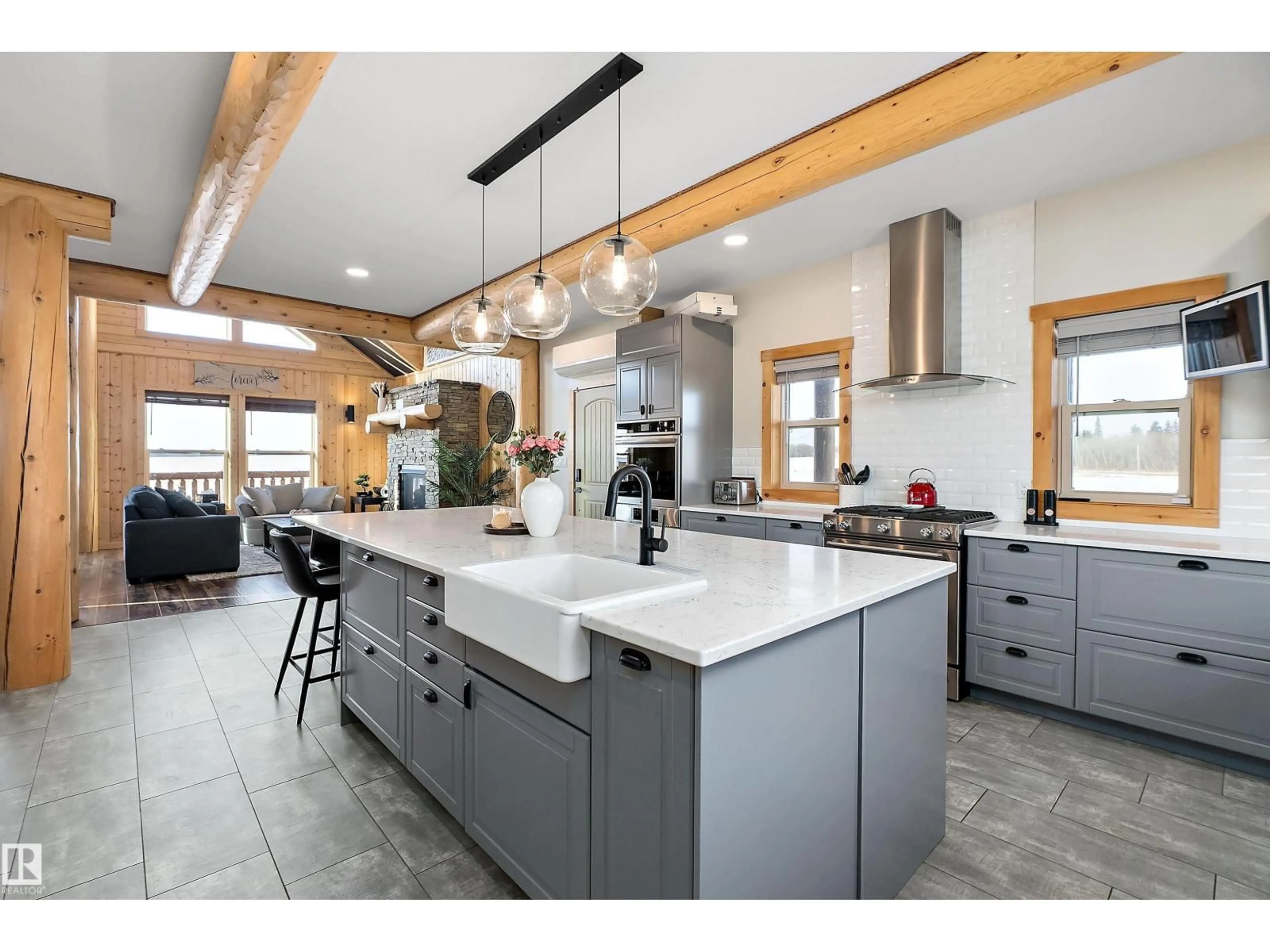 Open concept kitchen, unknown for 19003 TWP RD 522, Rural Beaver County Alberta T0B4J5